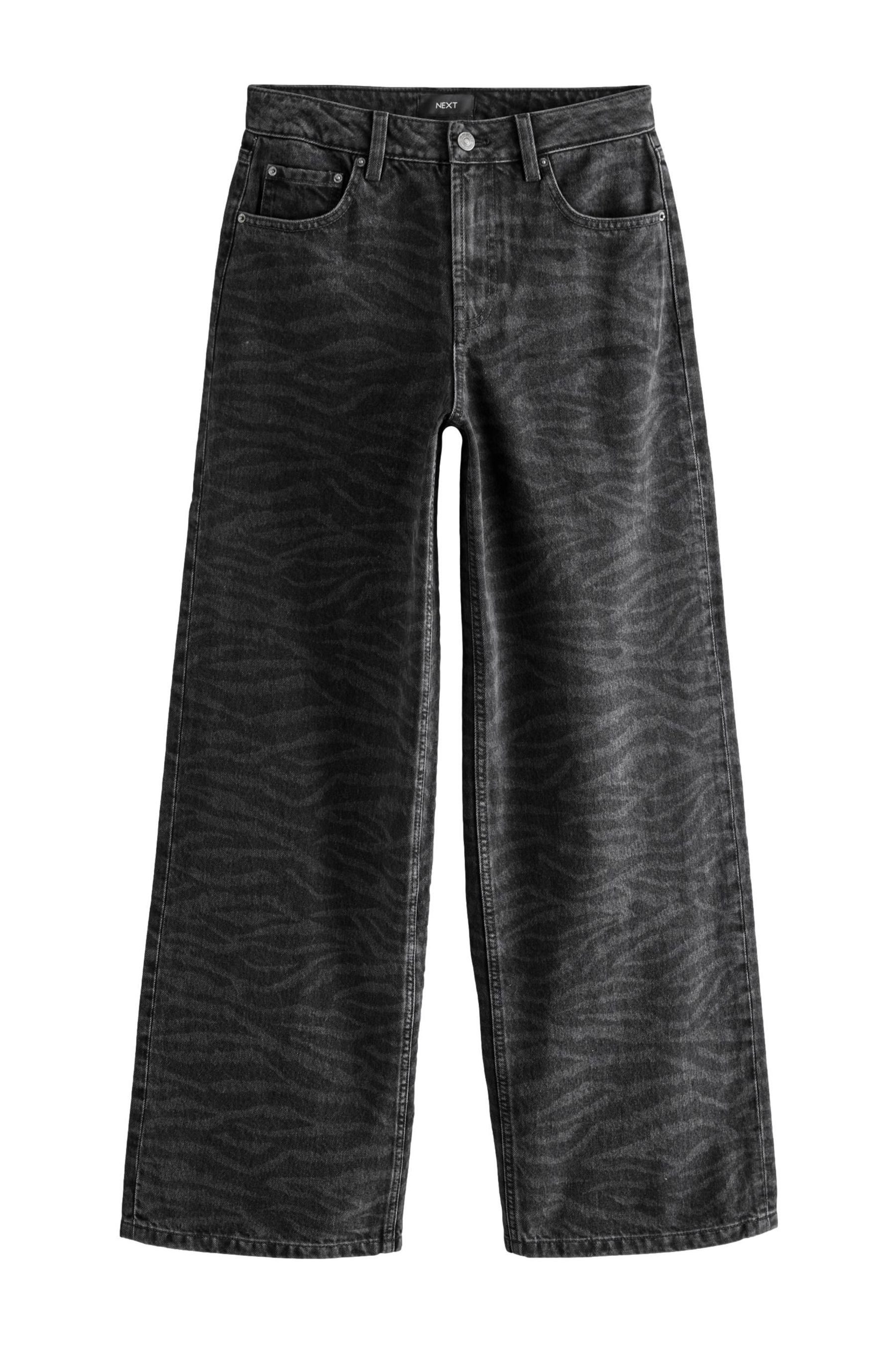 Next Weite Jeans Jeans mit Zebramuster günstig online kaufen