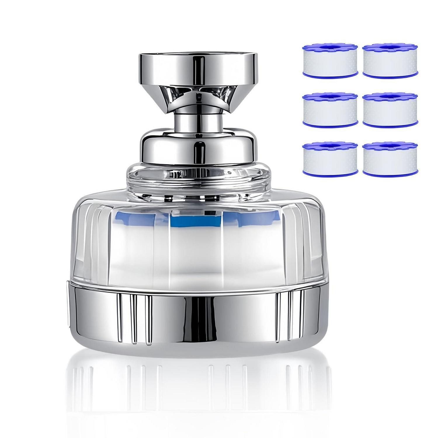 LuxusKollektion Wasserhahnfilter Wasserfilter Hahn Universell mit 6 Filtern
