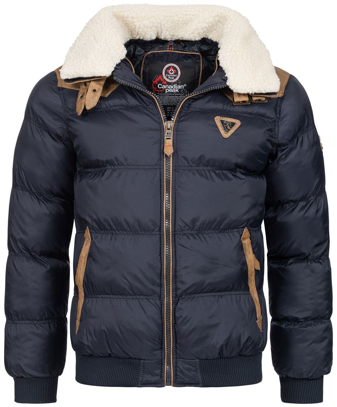 Canadian Peak Winterjacke Canadian Peak Baril Herren Parka mit herausnehmbarem Teddyfell im Kragen