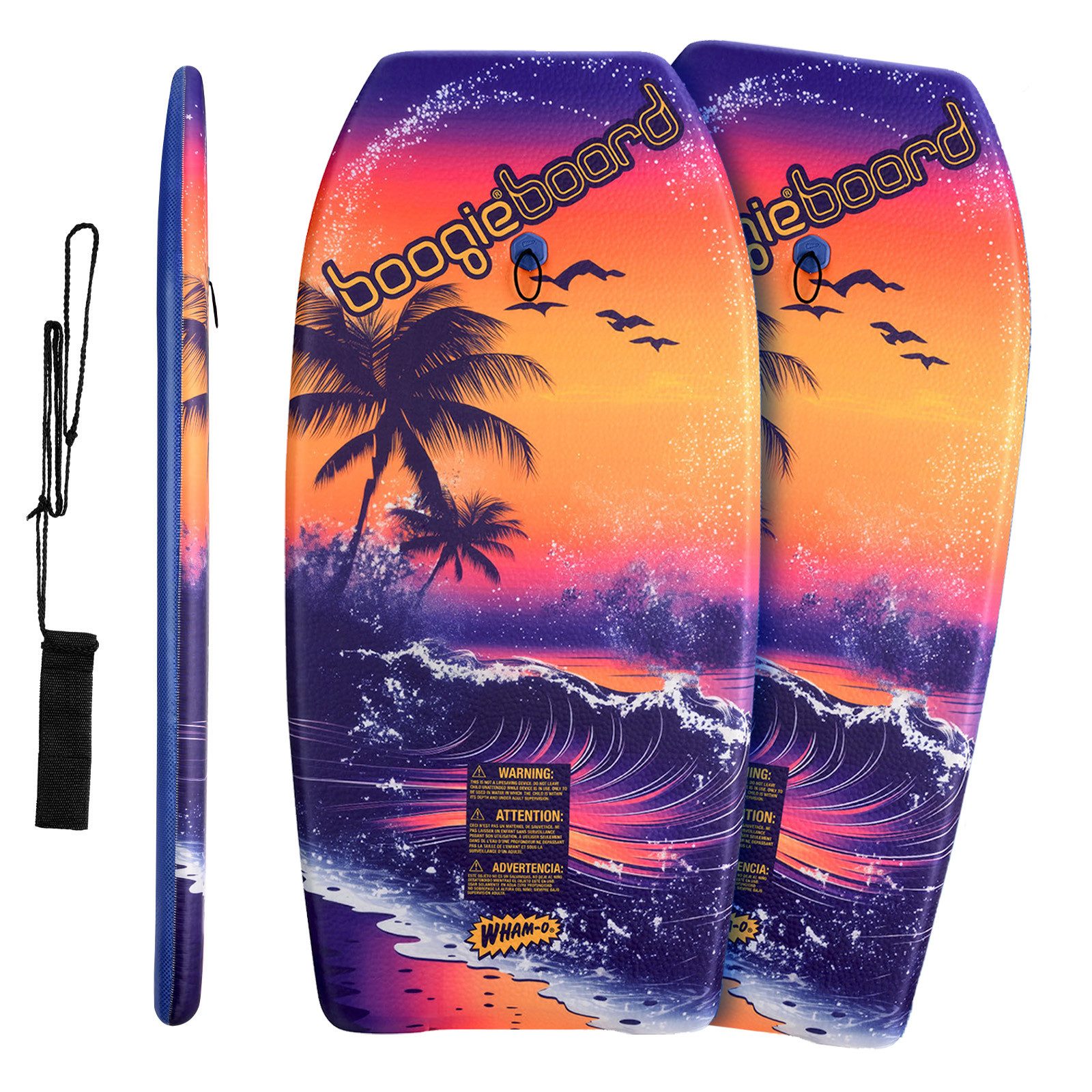 WHAM-O Bodyboard 93.98cm Boogie Board, Bodyboard, Mit Fangriemen, rutschfest, leicht, für Kinder, Grafikdesign