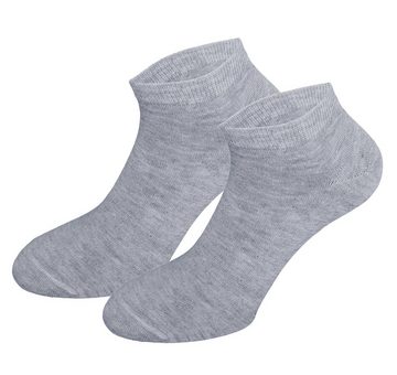 Freizeitsocken Sneaker Socken für Damen leichte Sportsocken Basic Sommersocken (15 Paar) maschinengekettelte Naht (sehr flach)
