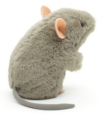 Uni-Toys Kuscheltier Maus grau, stehend - 15 cm (Höhe) - Plüsch, Plüschtier, Uni-Toys Eco-Line - zu 100 % aus recyceltem Material gefertigt