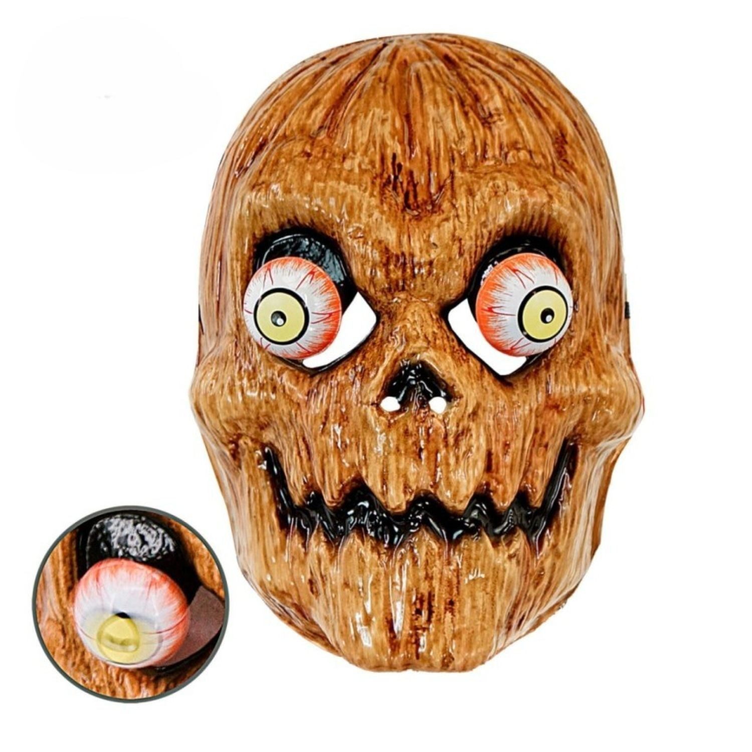 Widmann S.r.l. Verkleidungsmaske Maske Horror 'Kürbis mit Wackelaugen'