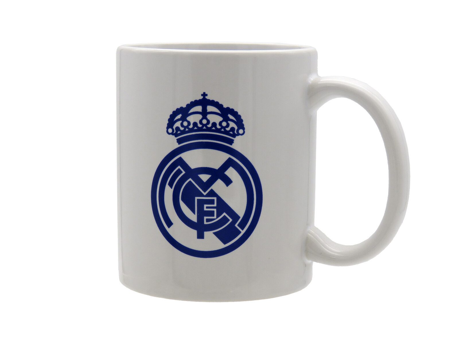 Real Madrid Trinkflasche Real Madrid Keramiktasse blaues Wappen Box