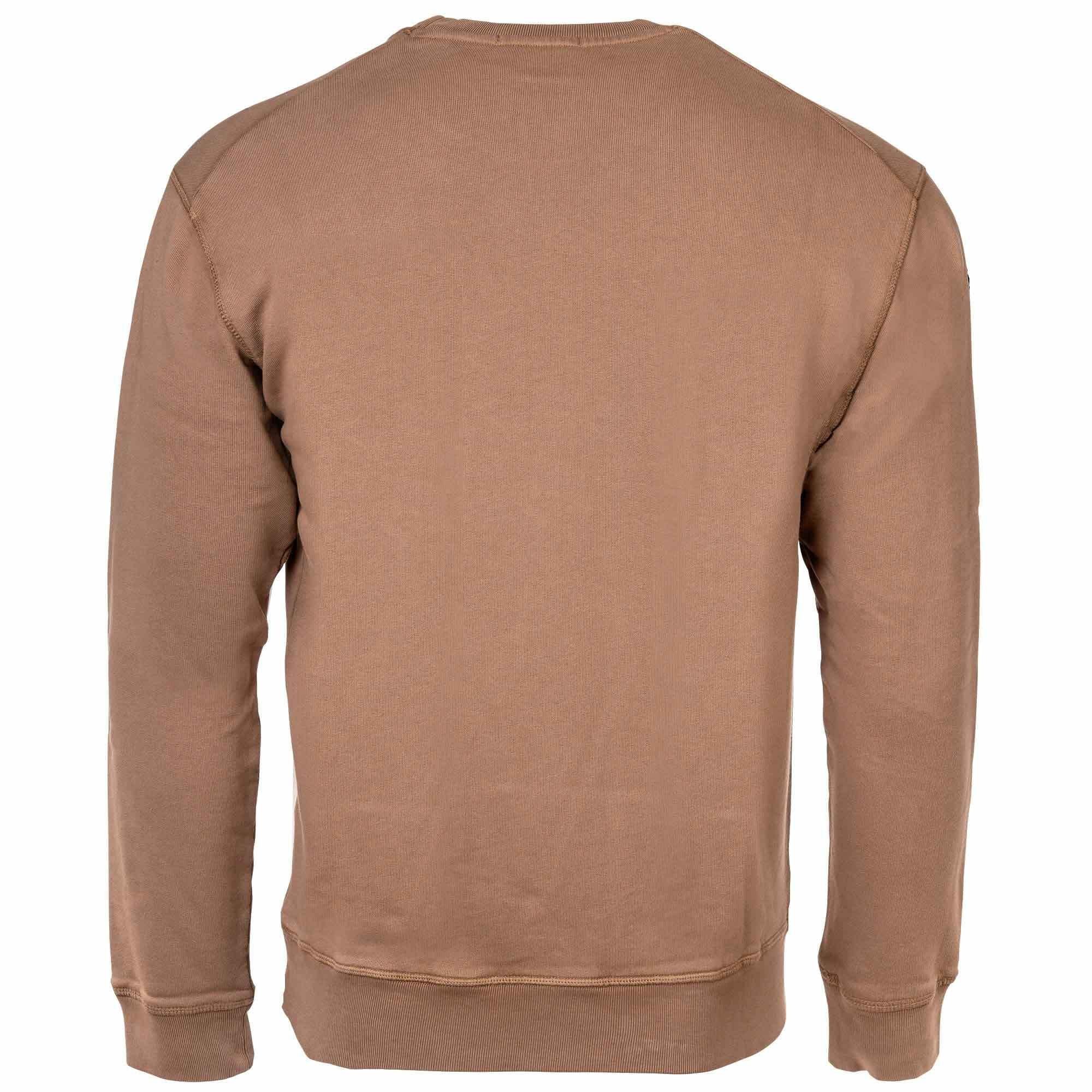 Organic Sweatshirt Hellbraun Sweater, Sweatshirt - Replay Rundhals, Herren