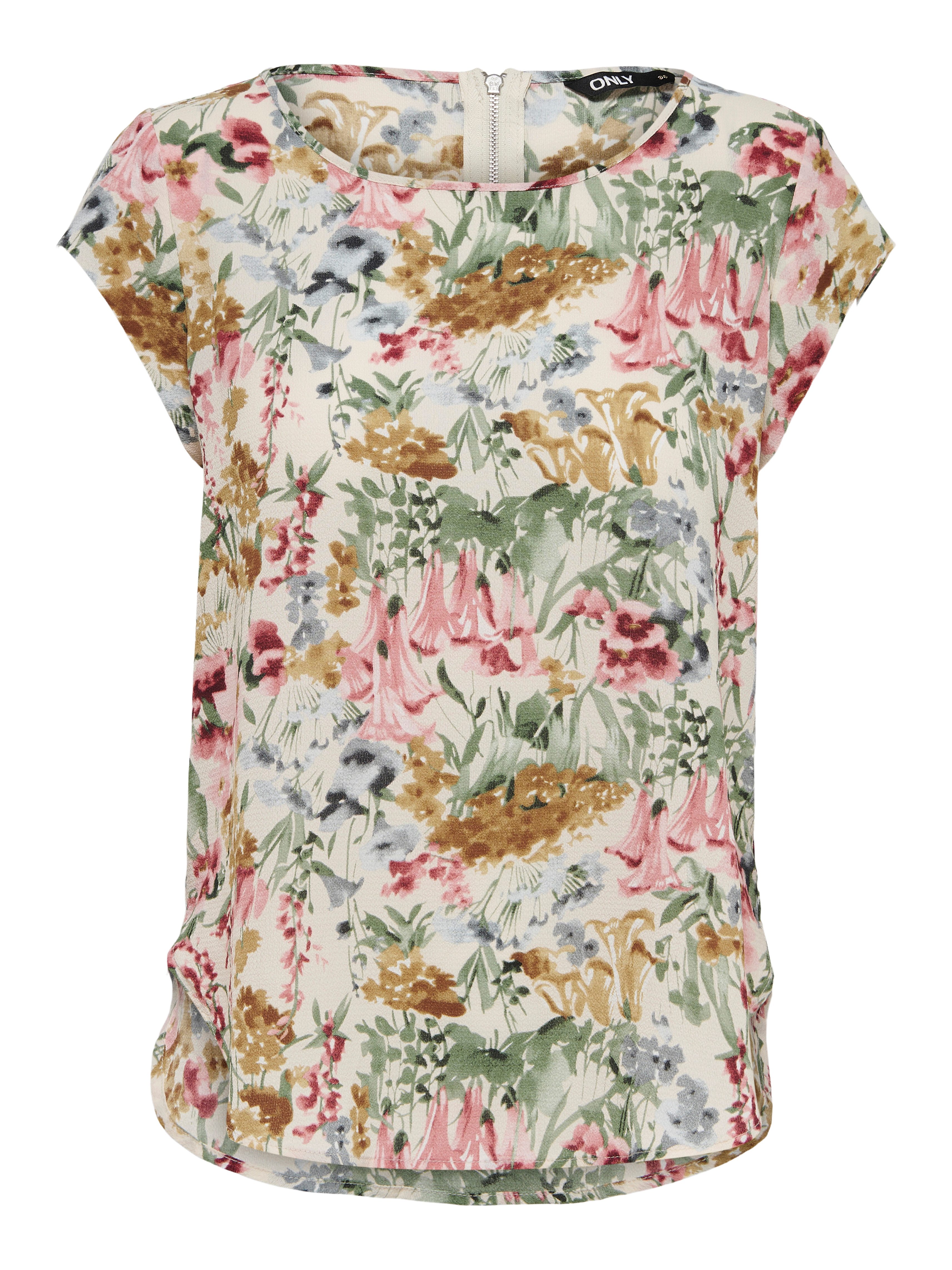 Cloud Dancer AOP:BLURRY FLOWER