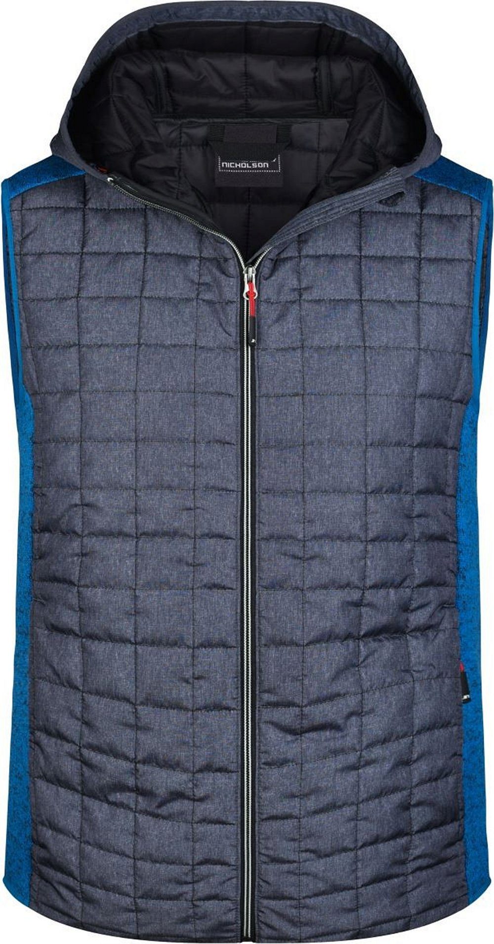 Daiber Steppweste James & Nicholson, JN768 Herren Strick Hybrid Gilet