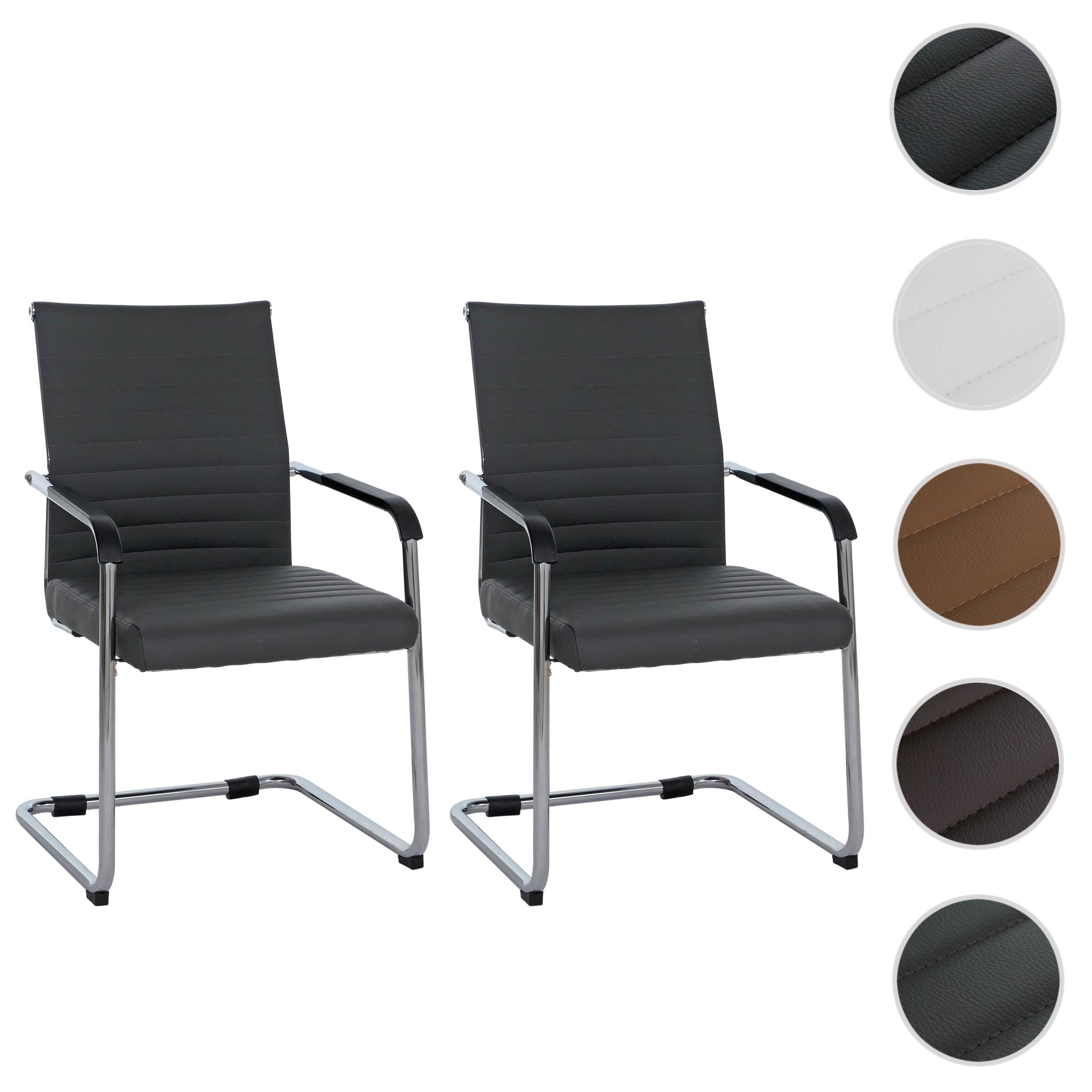 MCW Besucherstuhl MCW-Q85 (Set), Bodenschonende Kunststoffgleiter schützen den Untergrund