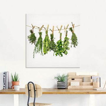 Artland Glasbild Kräuter, Pflanzen (1 St), in verschiedenen Größen