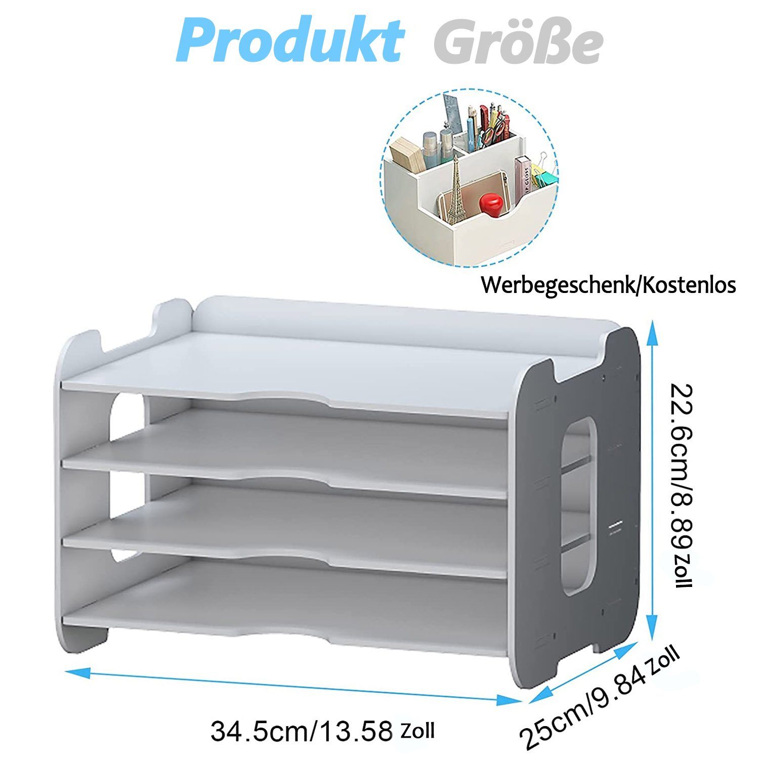 zggzerg Aufbewahrung Ordentliche Organizer, Briefablage Federmäppchen Büroschreibtisch,