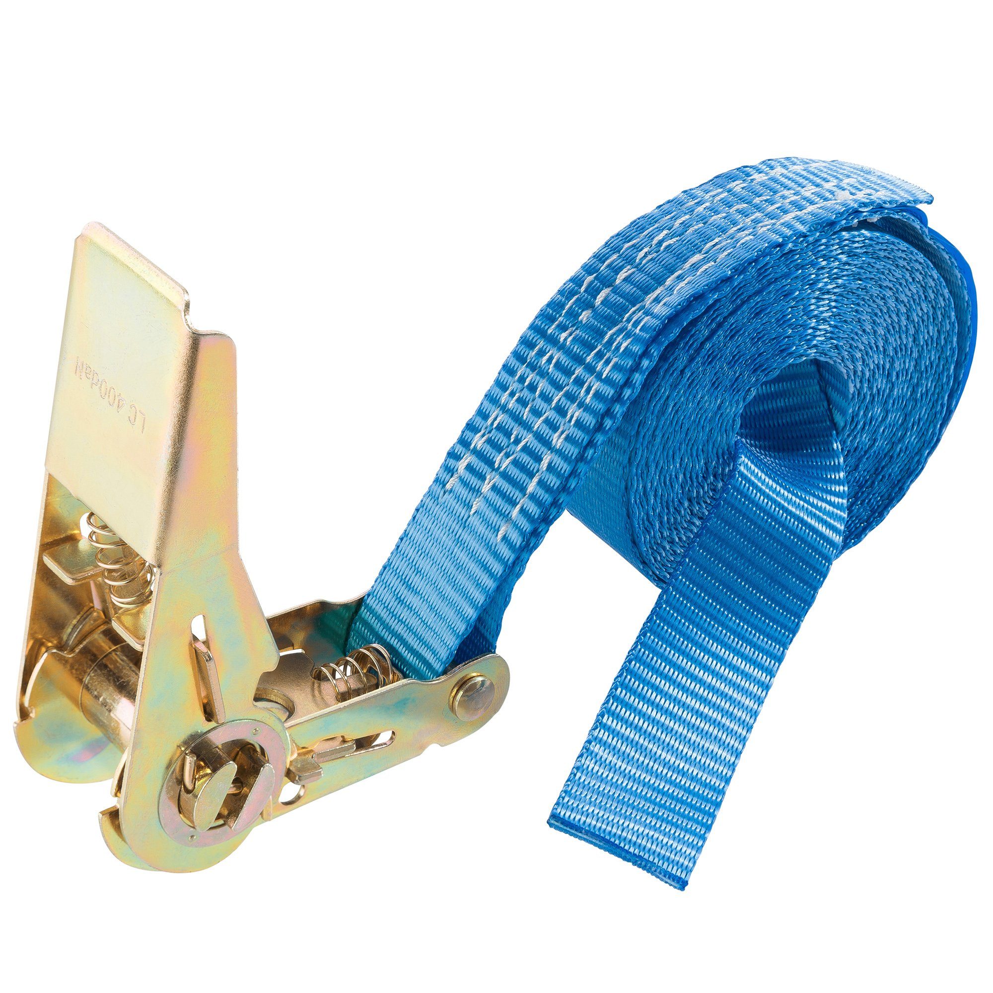 Arebos Spanngurt 4m, 10 Stück, 800 daN, Einteilig, Breite 25 mm (Set, 10-St., 10 x)