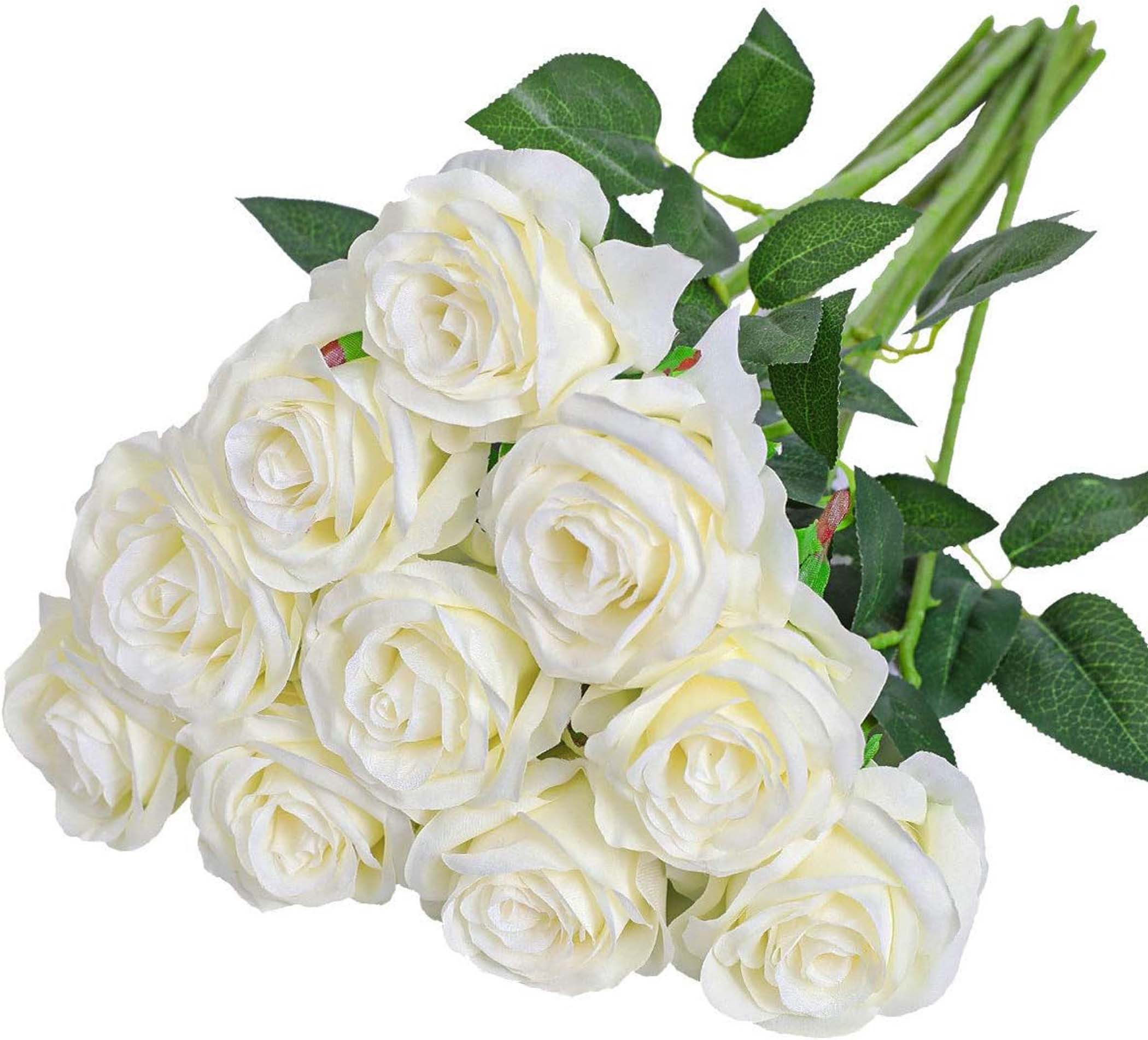 Kunstblumenstrauß künstliche Seidenrose Blume für Hochzeit Bouquet Blumenarrangements