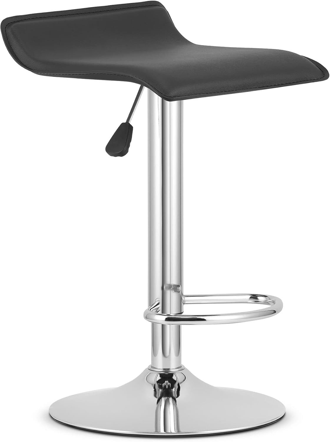 Best for Home Barhocker Höhenverstellbarer 360° Drehhocker mit Chrom – Komfort & Stil