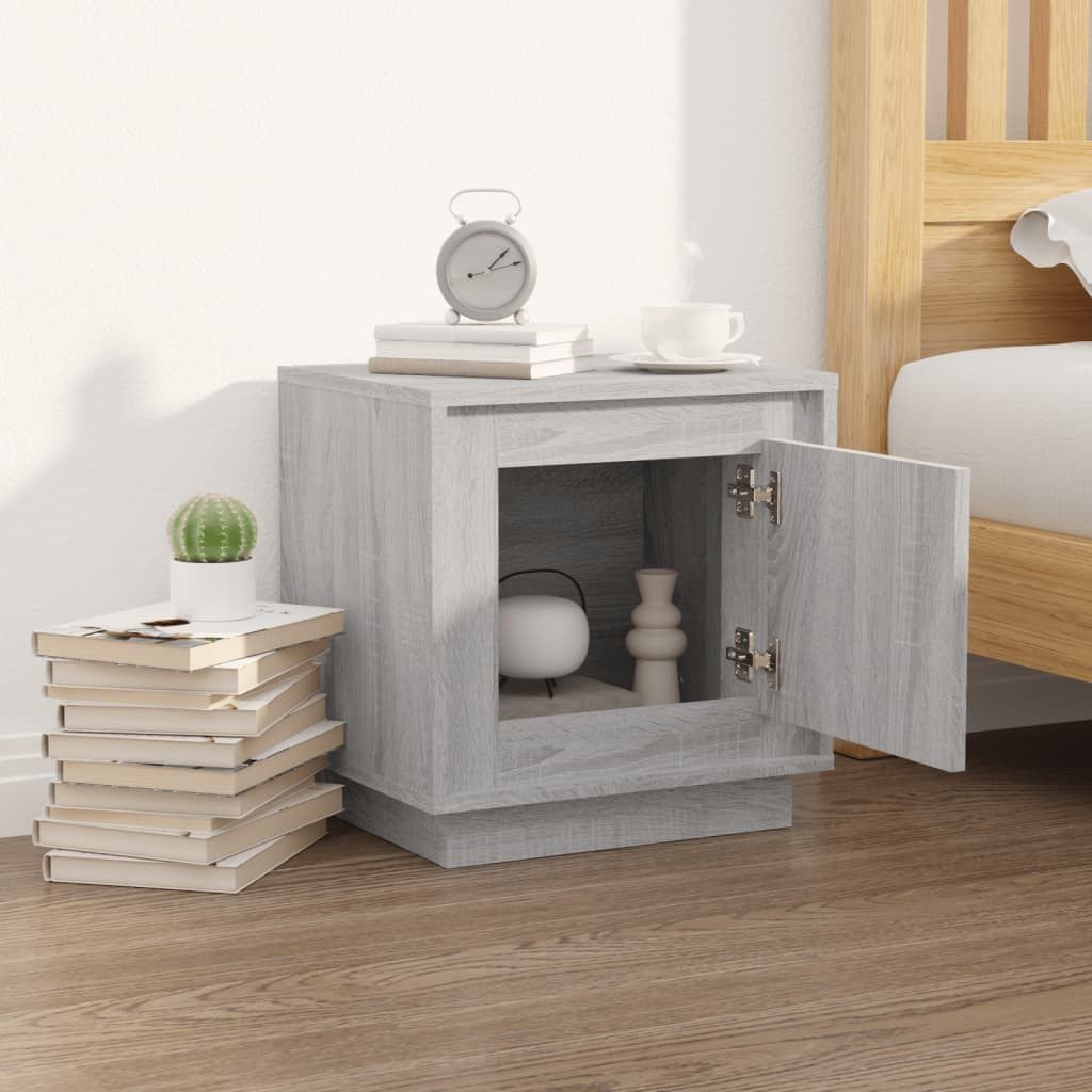 vidaXL Nachttisch Nachttisch Grau Sonoma 44x35x45 günstig online kaufen