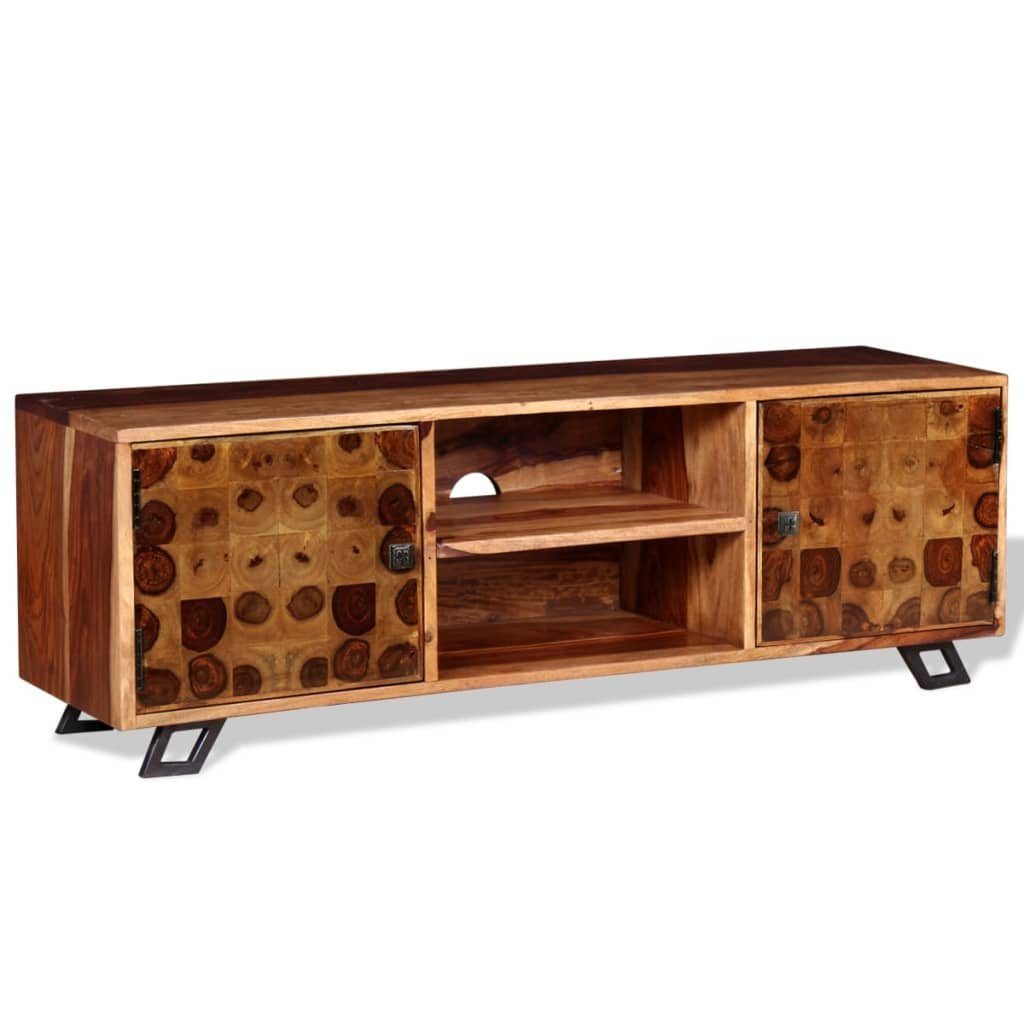 vidaXL TV-Schrank Fernsehschrank Massivholz 120x30x40 cm