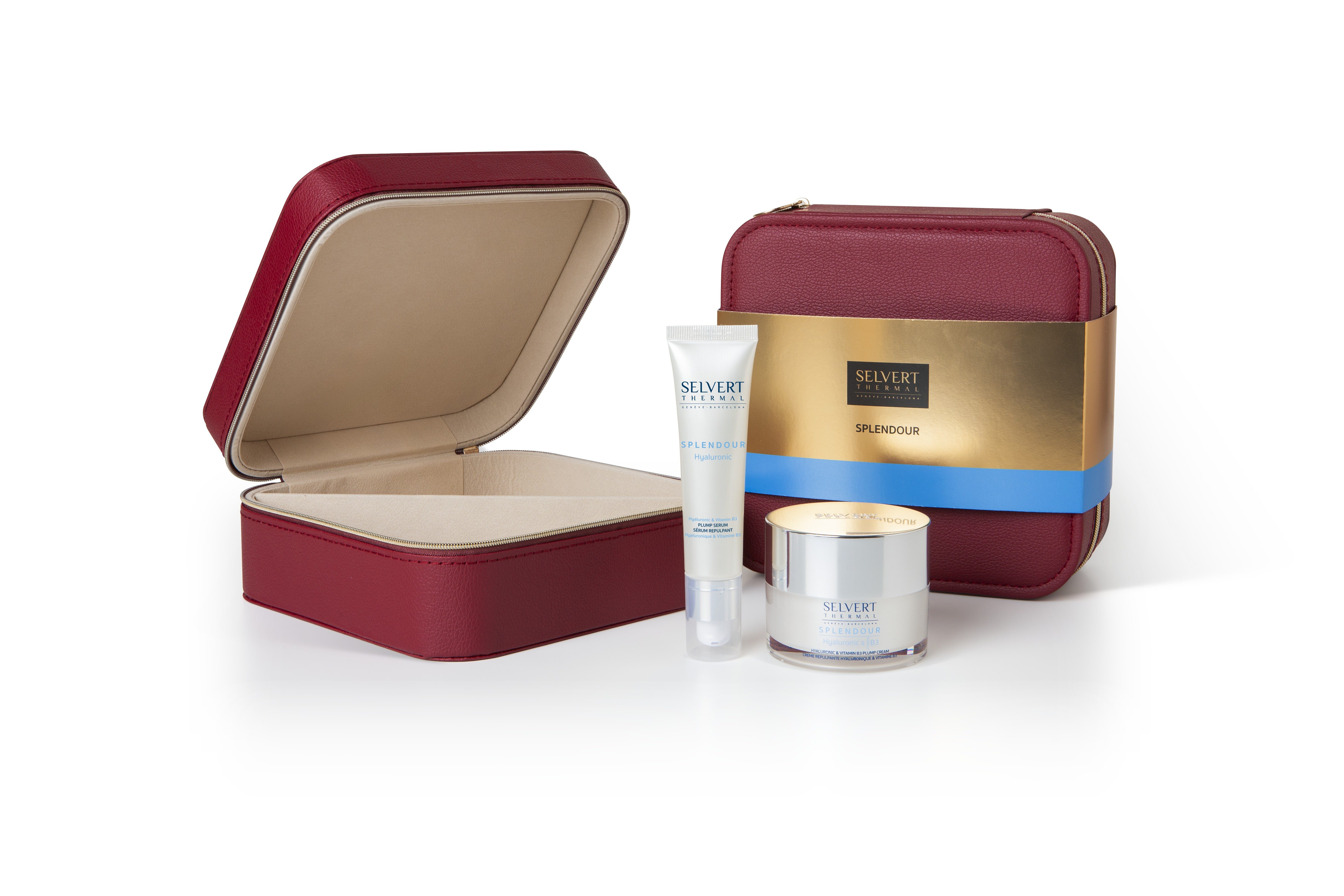 Selvert Thermal Pflege-Geschenkset Geschenkset Splendour Hyaluronic Kosmetik-Set, mit Hyaluronic & Vitamin B3, perfekt als Geschenk geeignet