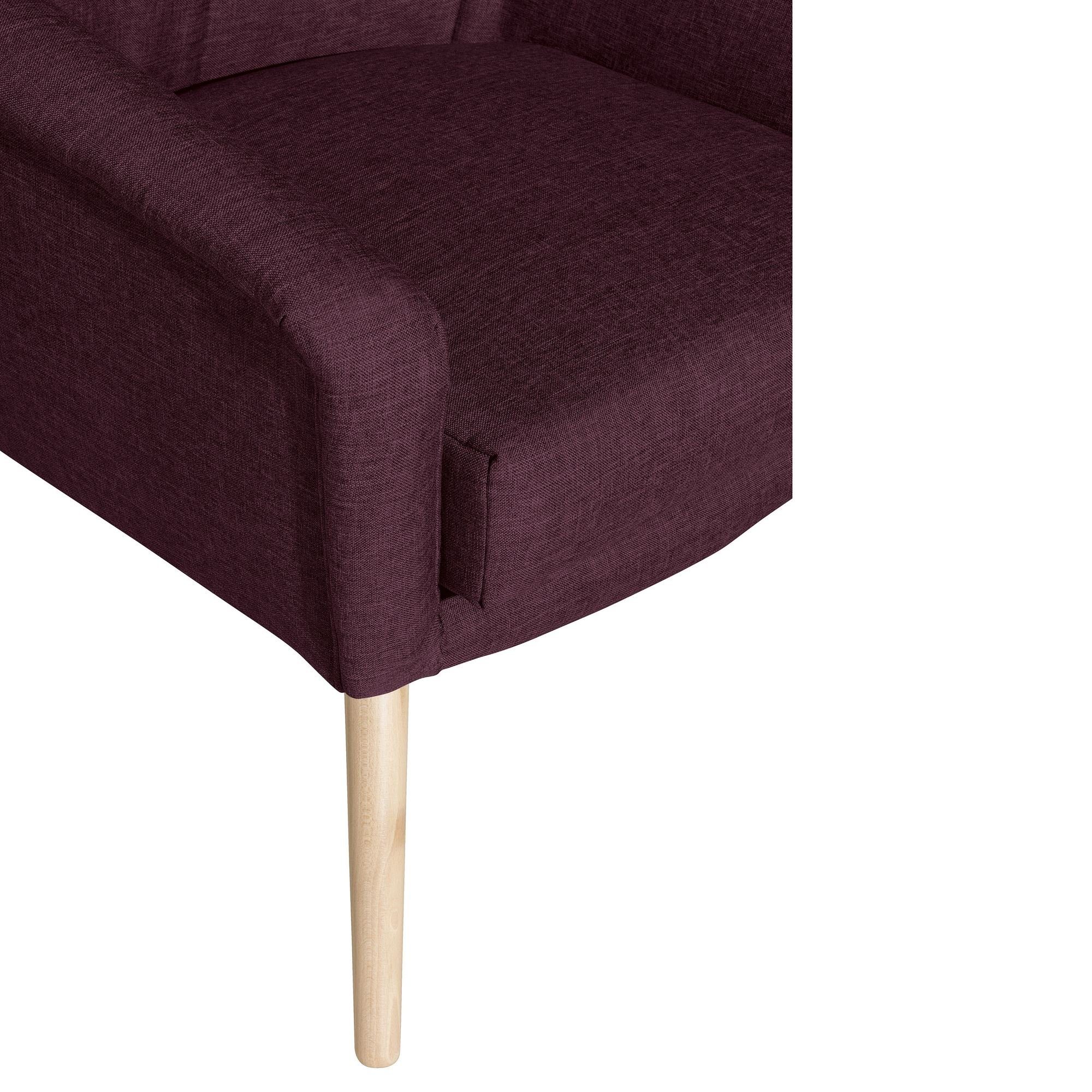 58 aufm Kessel Sessel Sessel Buche 1-St), Flachgewebe Kostenlosem 21036 (Sparpreis burgund inkl. Sitz / Bezug Versand, hochwertig Kachka verarbeitet,bequemer natur