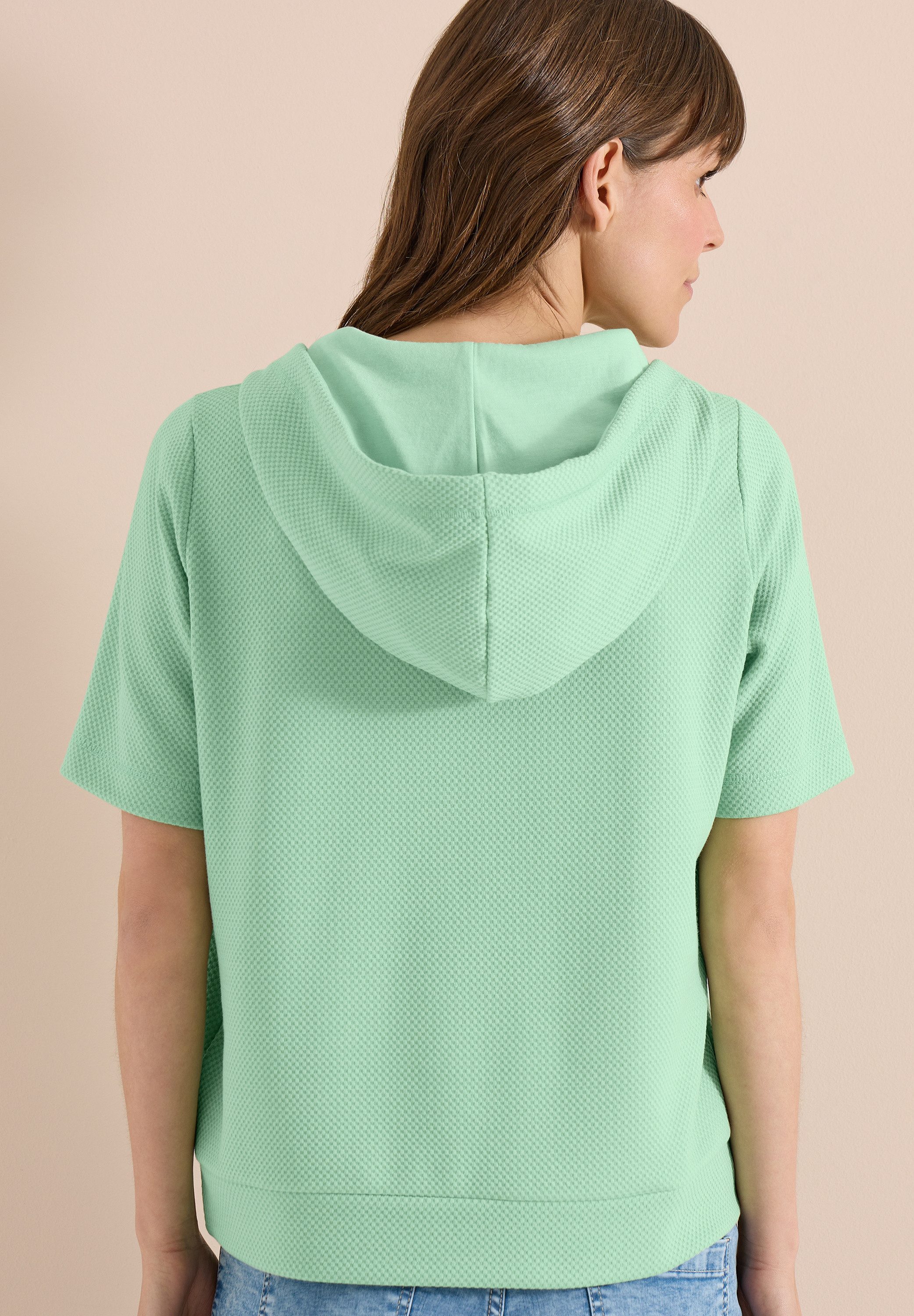 CECIL Kapuzensweatshirt mit feiner Struktur, Casual Fit