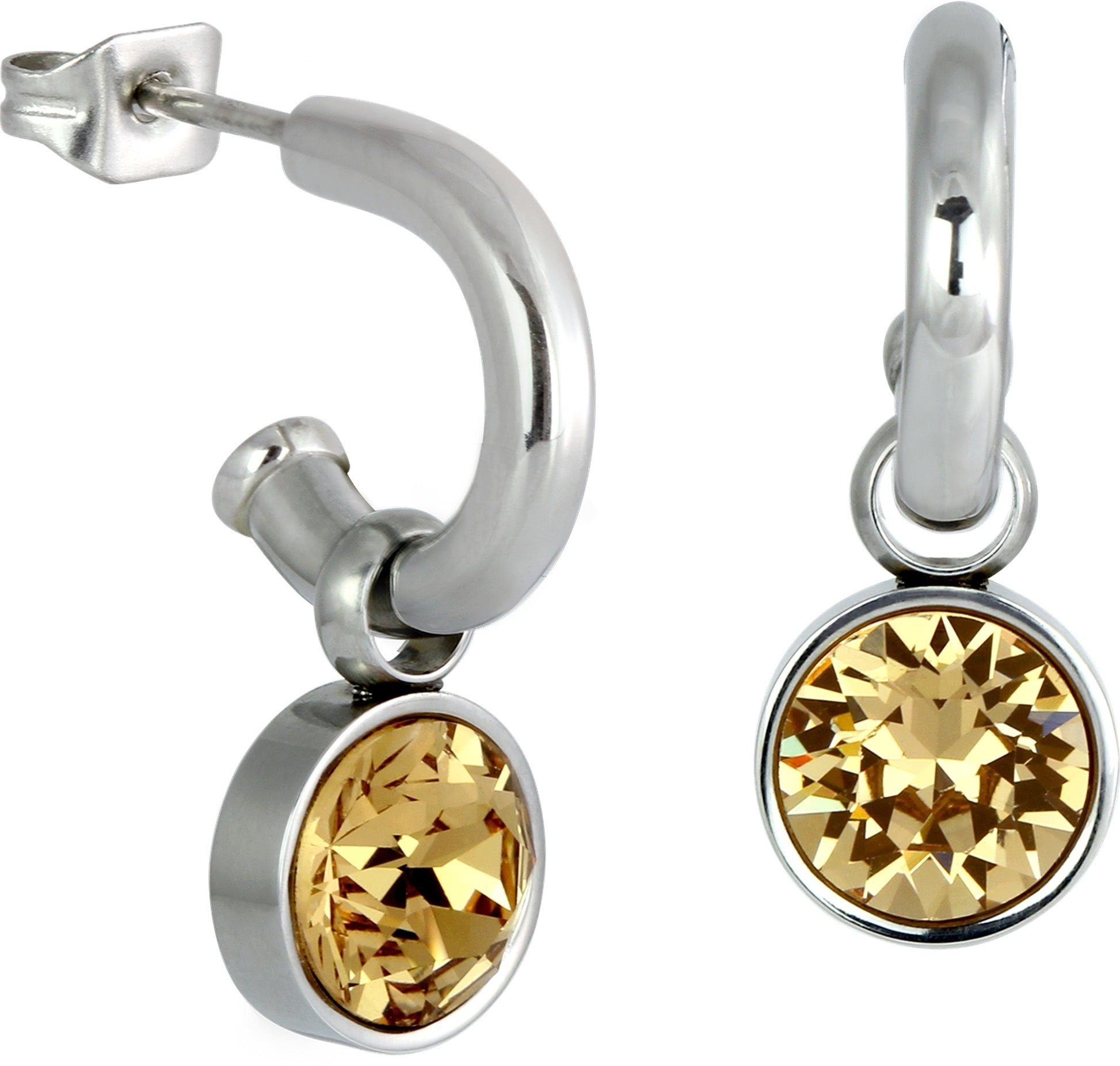 Amello Paar Creolen Amello Ohrringe Edelstahl Creolen (Creolen), Damen Creo günstig online kaufen