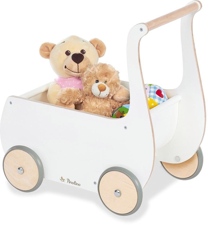 Pinolino® Puppenwagen Holzspielzeug, Mette, weiß