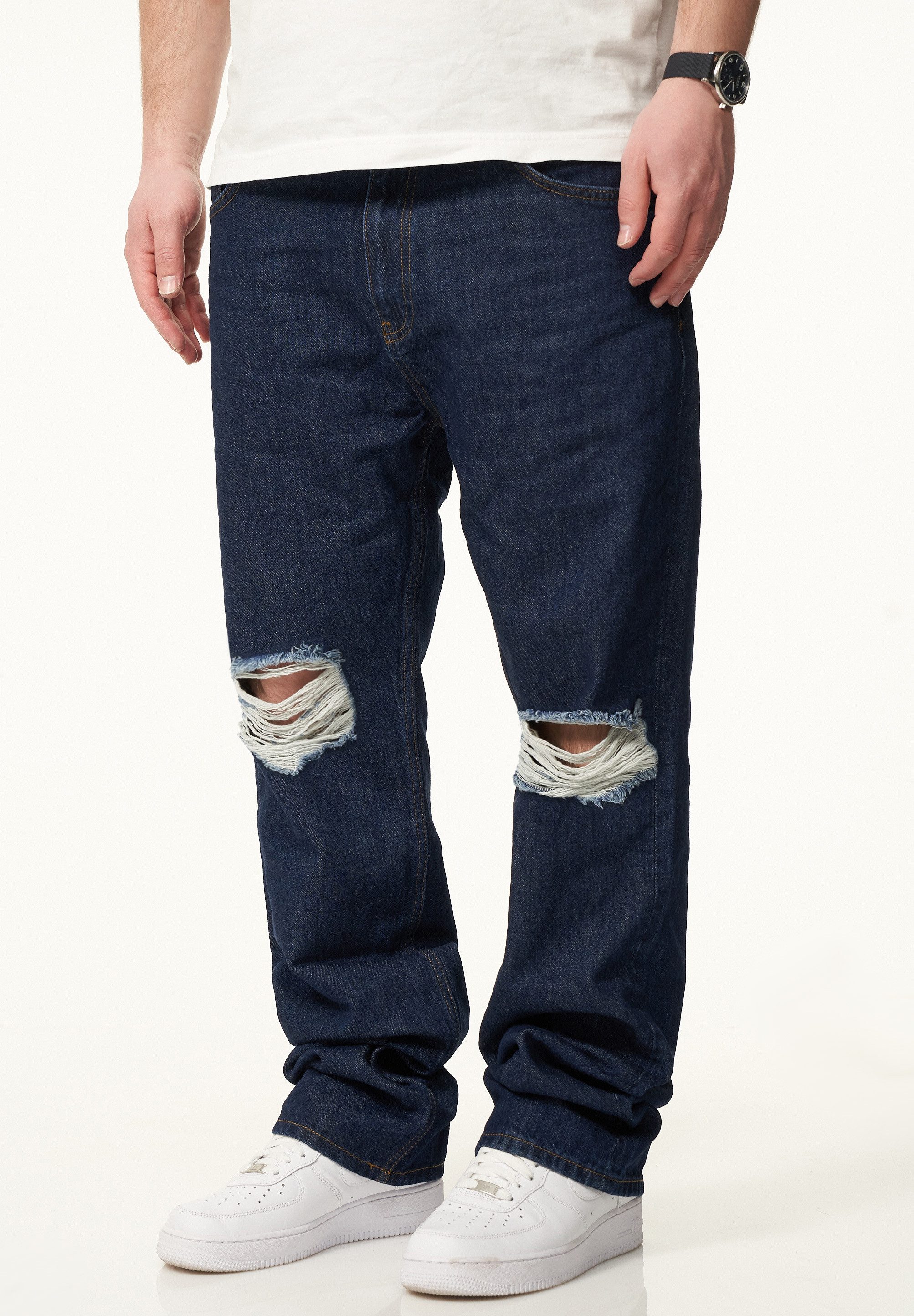 DAILY COTTON Straight-Jeans DCPARADERA Herren Lange Hose Jeans Ripped Strai günstig online kaufen
