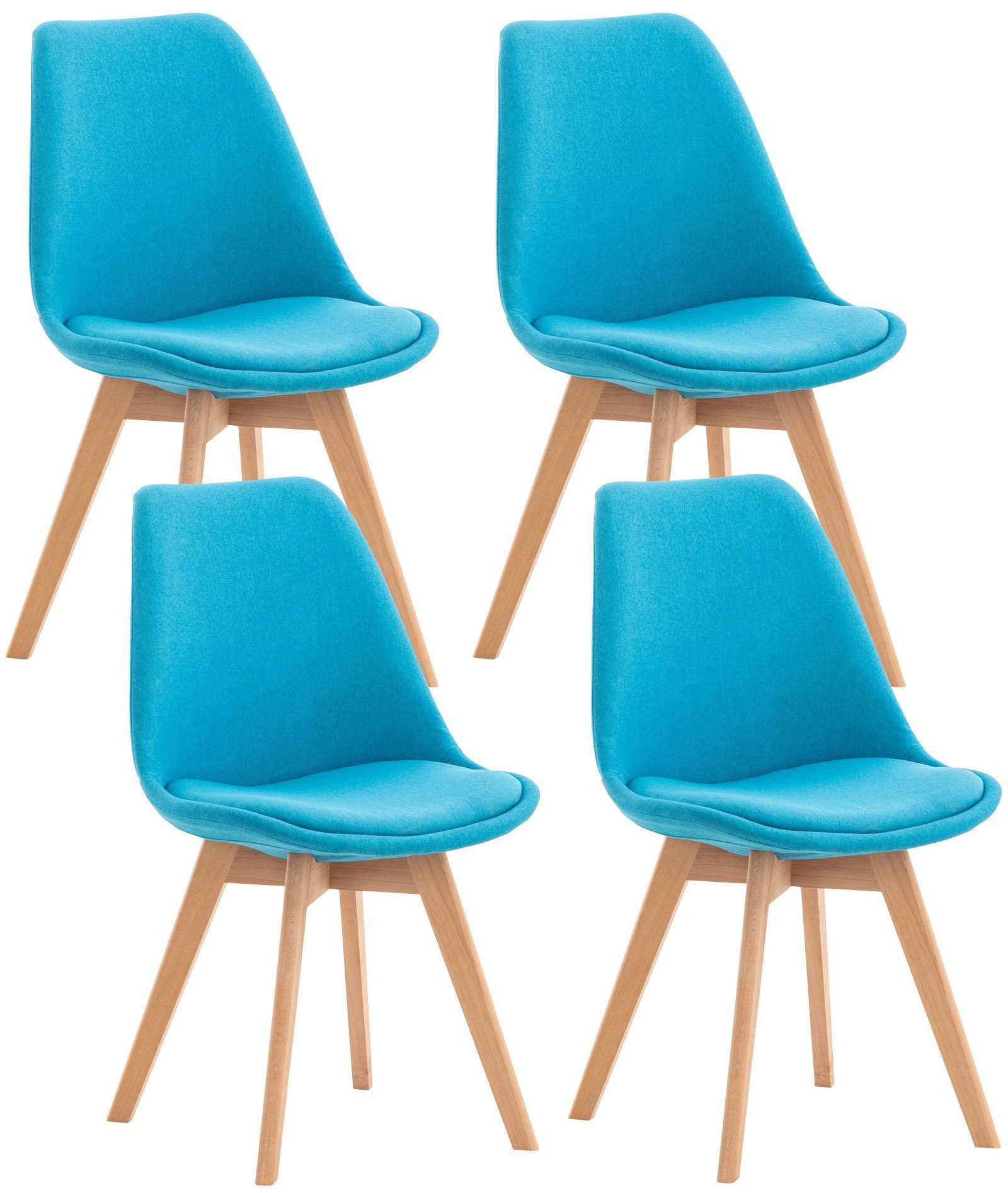CLP Küchenstuhl Linares (4er Set), Buchenholz-Gestell, günstig online kaufen