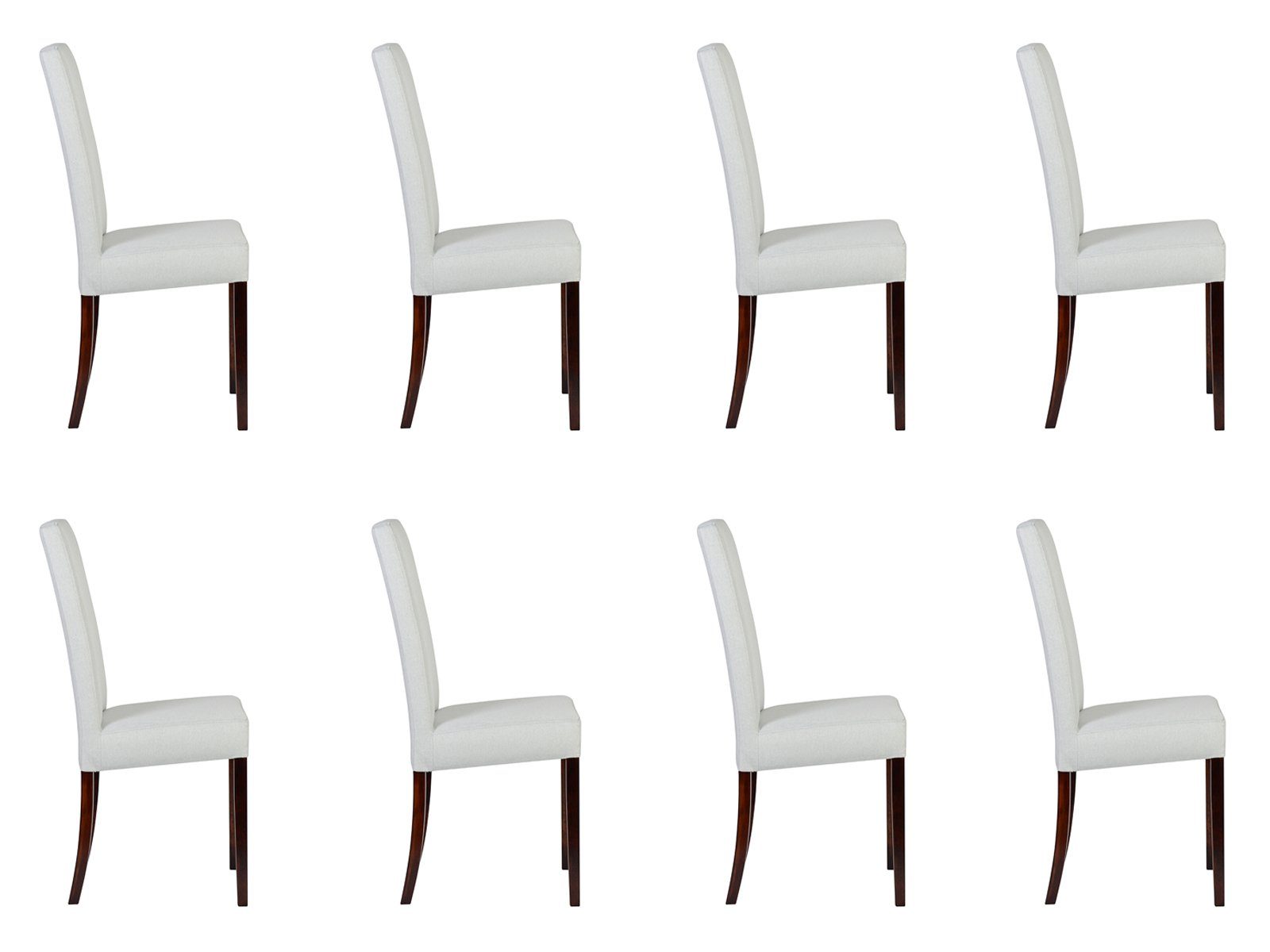 JVmoebel Stuhl, 8x Stühle Stuhl Polster Design Lounge Club Sitz Lehn Garnitur Sessel Neu