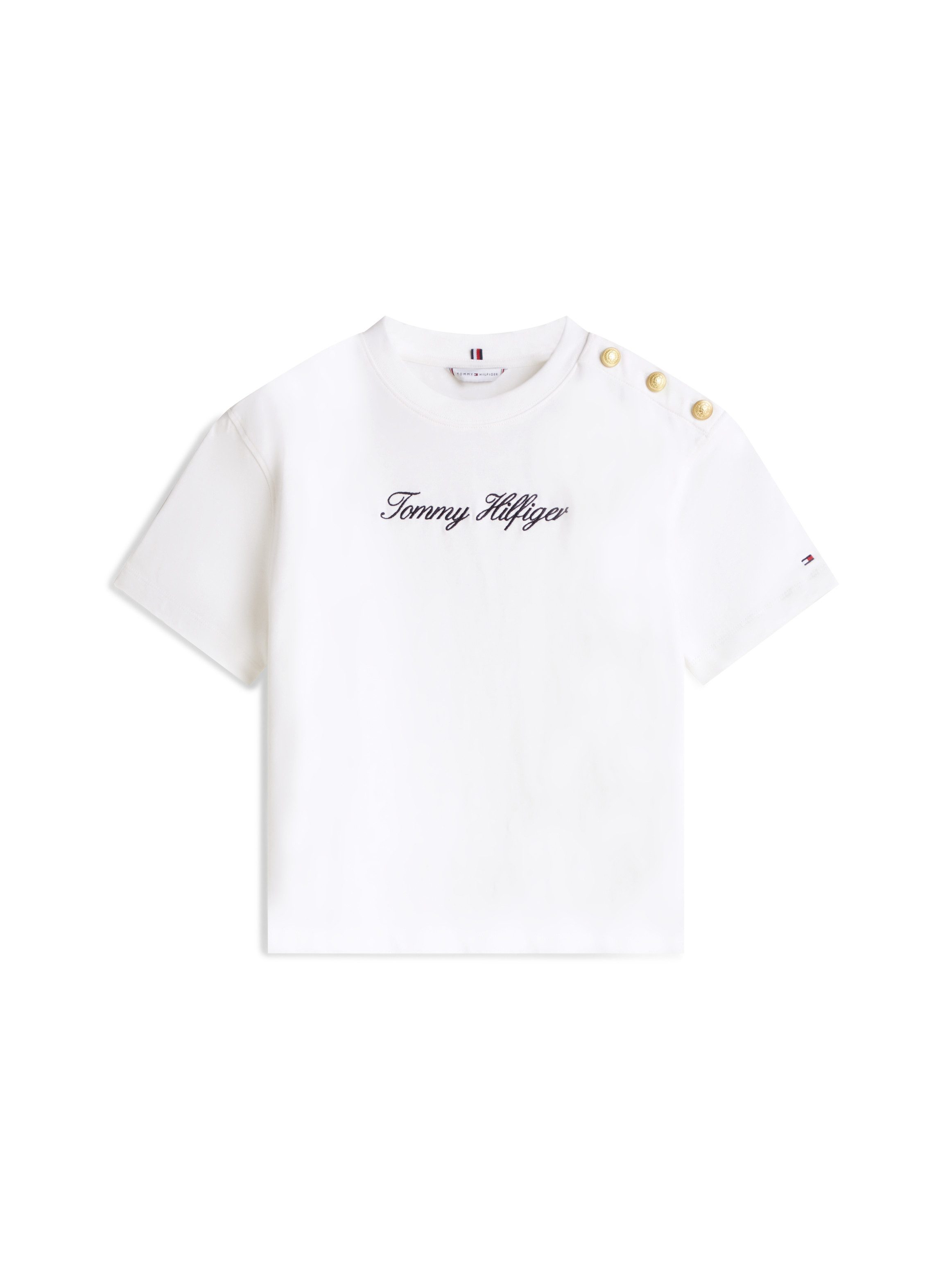 Kurzarmshirt GOLD BTN SCRIPT MDRN SS TEE