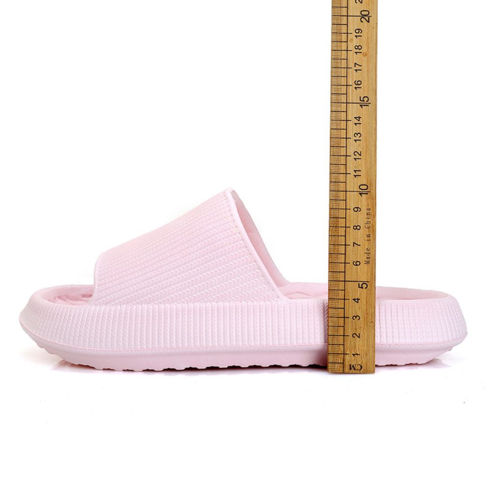 Blusmart 4 cm dicke EVA-Badepantolette Badepantolette (Hohe Elastizität und Komfort, Geeignet für den Heim- und Strandgebrauch) Unisex