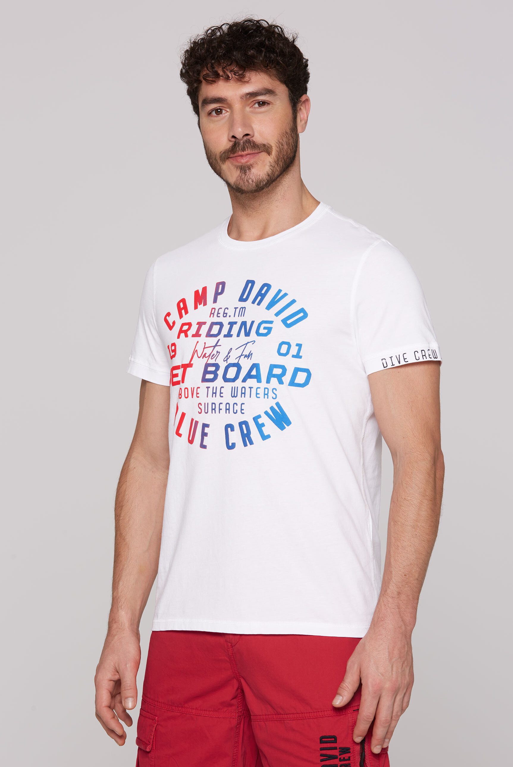 CAMP DAVID Rundhalsshirt aus Baumwolle günstig online kaufen