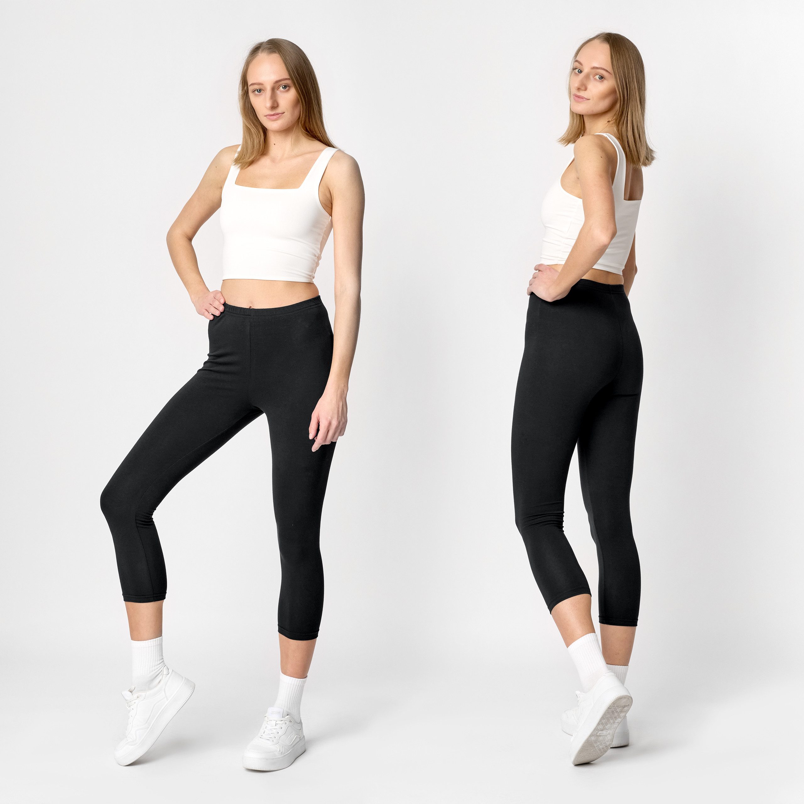 Ladeheid Leggings Damen 3/4 Capri Hose günstig online kaufen