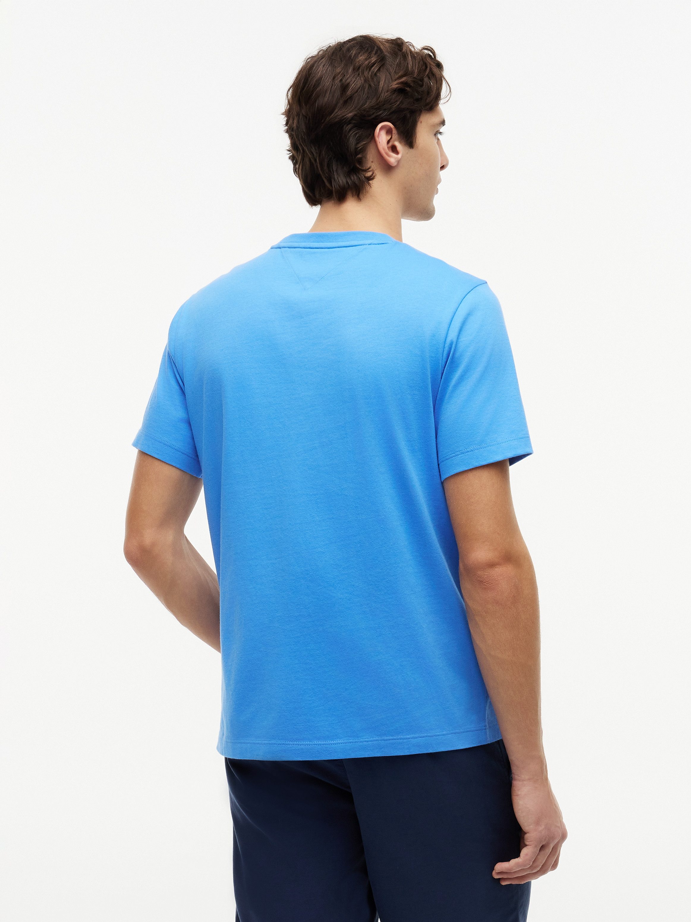 Tommy Hilfiger T-Shirt ESSENTIAL REGULAR FIT SOLID mit Stickerei unifarben, casual, Baumwolle, Rundhals