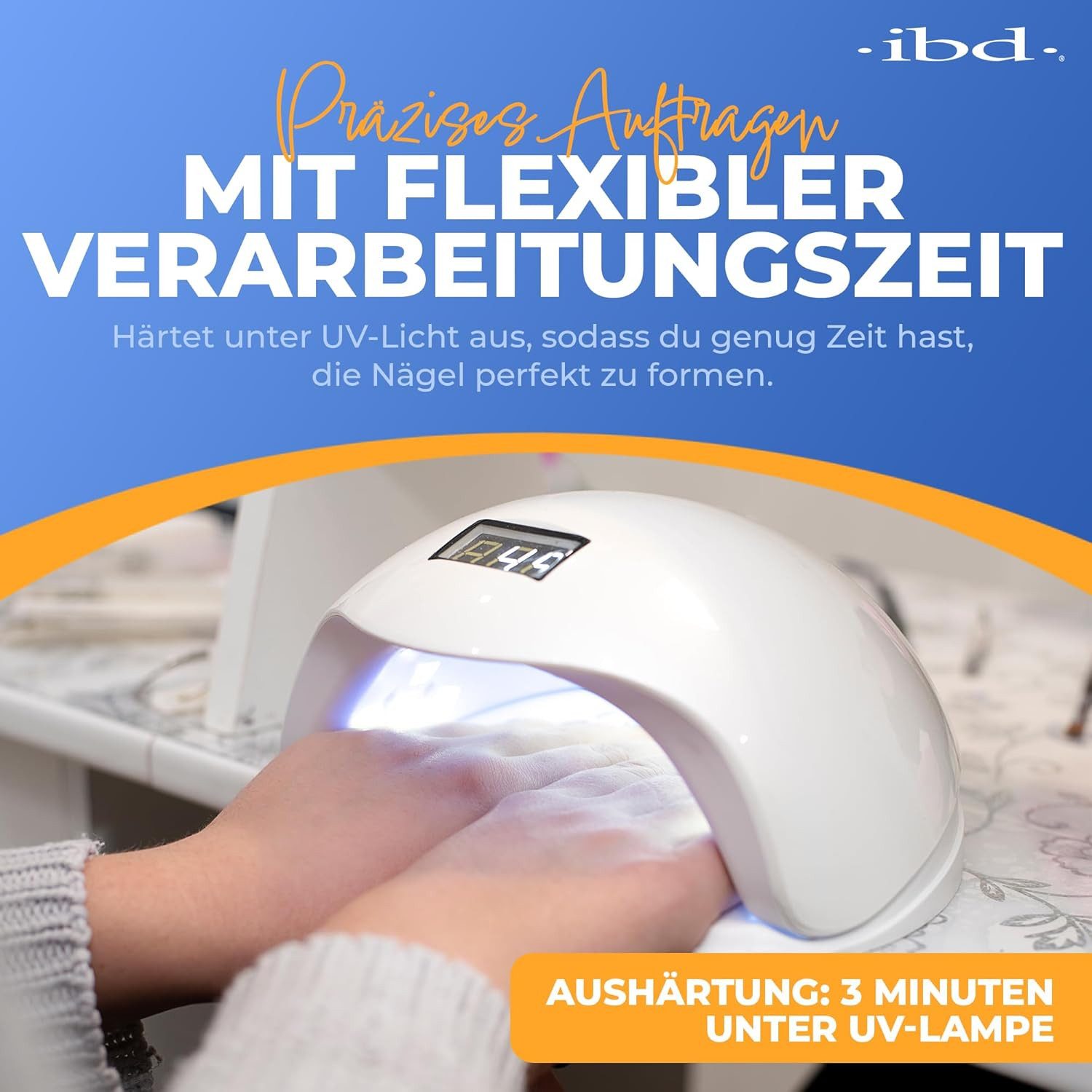 IBD UV-Gel IBD Builder Gel Clear Premium UV Aufbaugel für Nägel 14 g