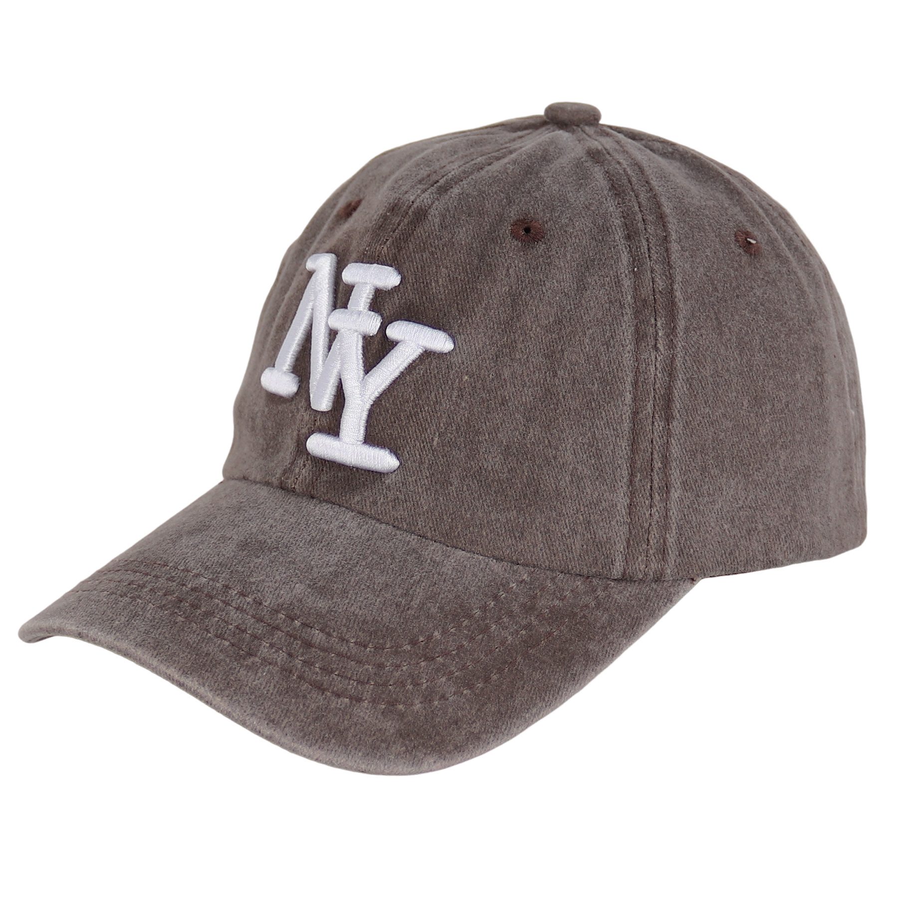 MIRROSI Baseball Cap Vintage in washed Look aus 100% Baumwolle Stickerei (Outdoor Cap, Feldmütze, Kappe) Atmungsaktiv, Einheitsgröße, Unisex, Damen Herren