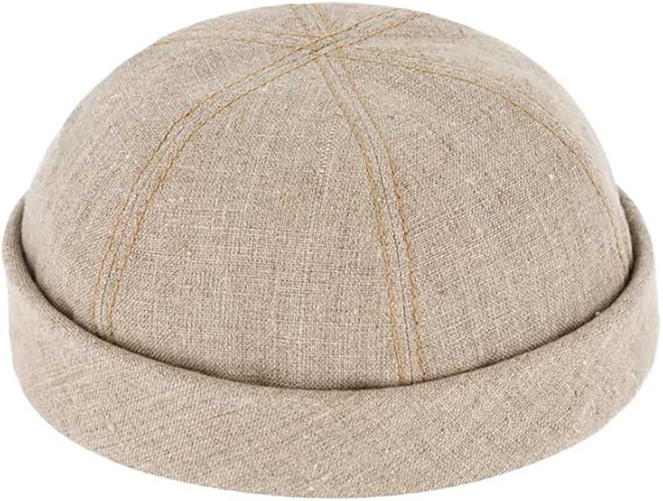 Fiebig Flat Cap Dockermütze Leinen, Dockercap mit Rollrand, mit Baumwollfut günstig online kaufen