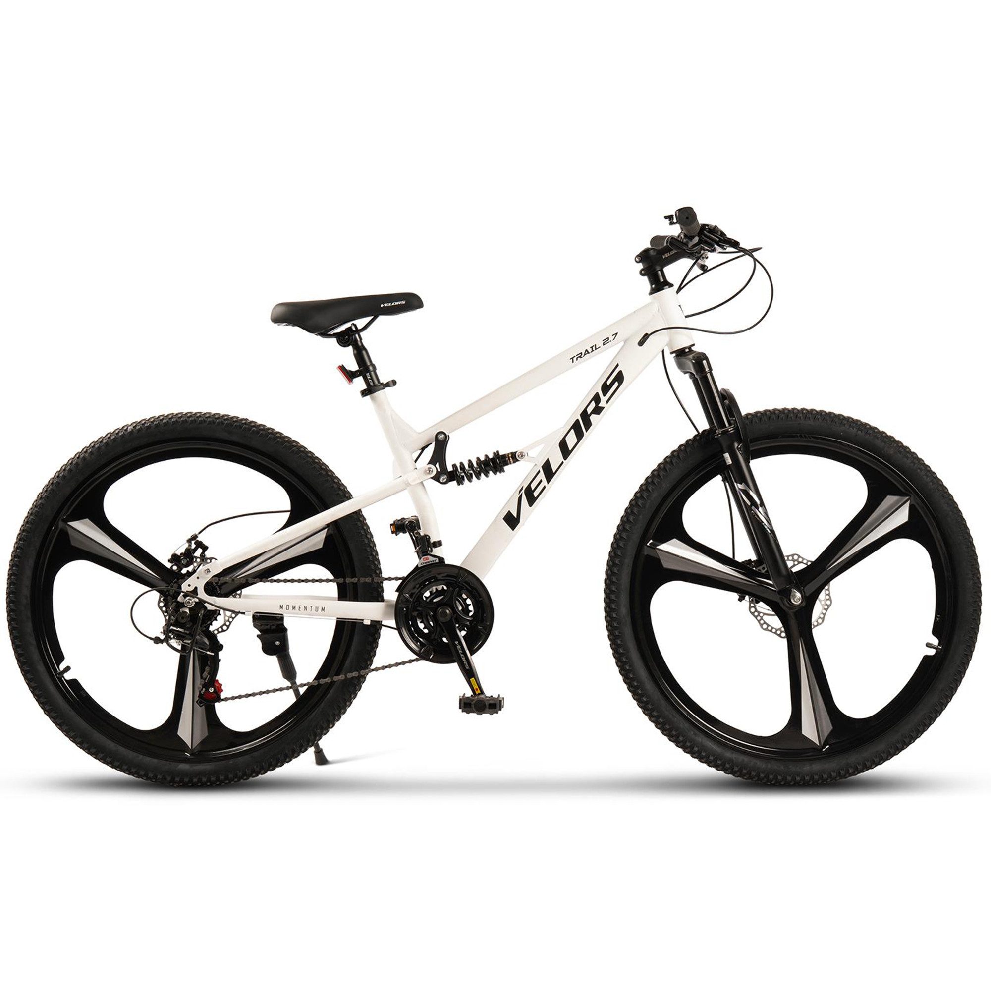 Velors Mountainbike 27.5 29 Zoll Fahrrad für Herren Damen, 21 Gang Tourney Schaltwerk, Kettenschaltung, (Magnesiumfelgen mit 3 Speichen), Kettenschaltung Jugendfahrrad MTB Fully Fahrrad