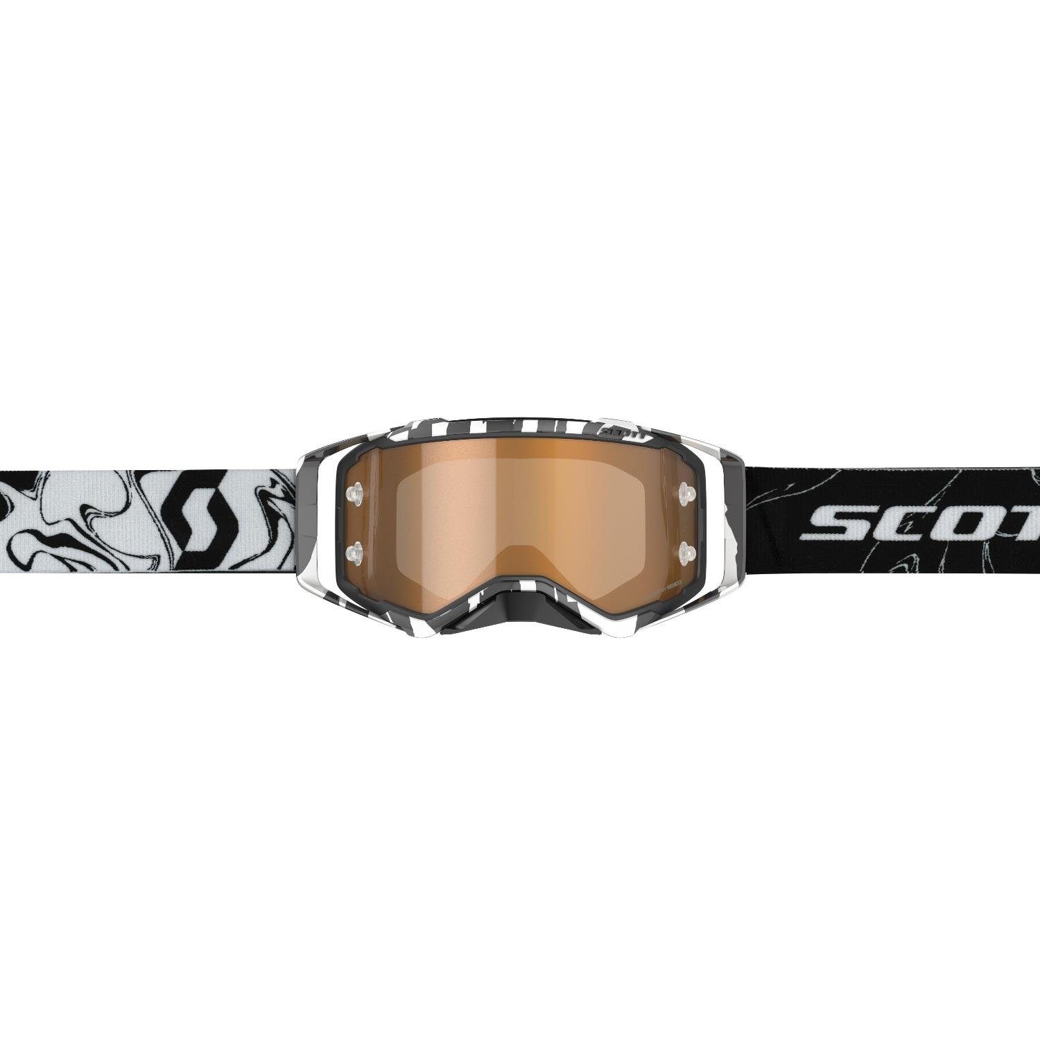 MX Unisex schwarz/weiß marmoriert Scott Scott Goggle Motocross Amplifier Sportbrille Brille Prospect