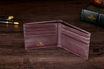 Cerbery Geldscheinklammer Cronus & Rhea - Luxus Geldklammer aus exklusivem Leder (Ladon), Echtleder