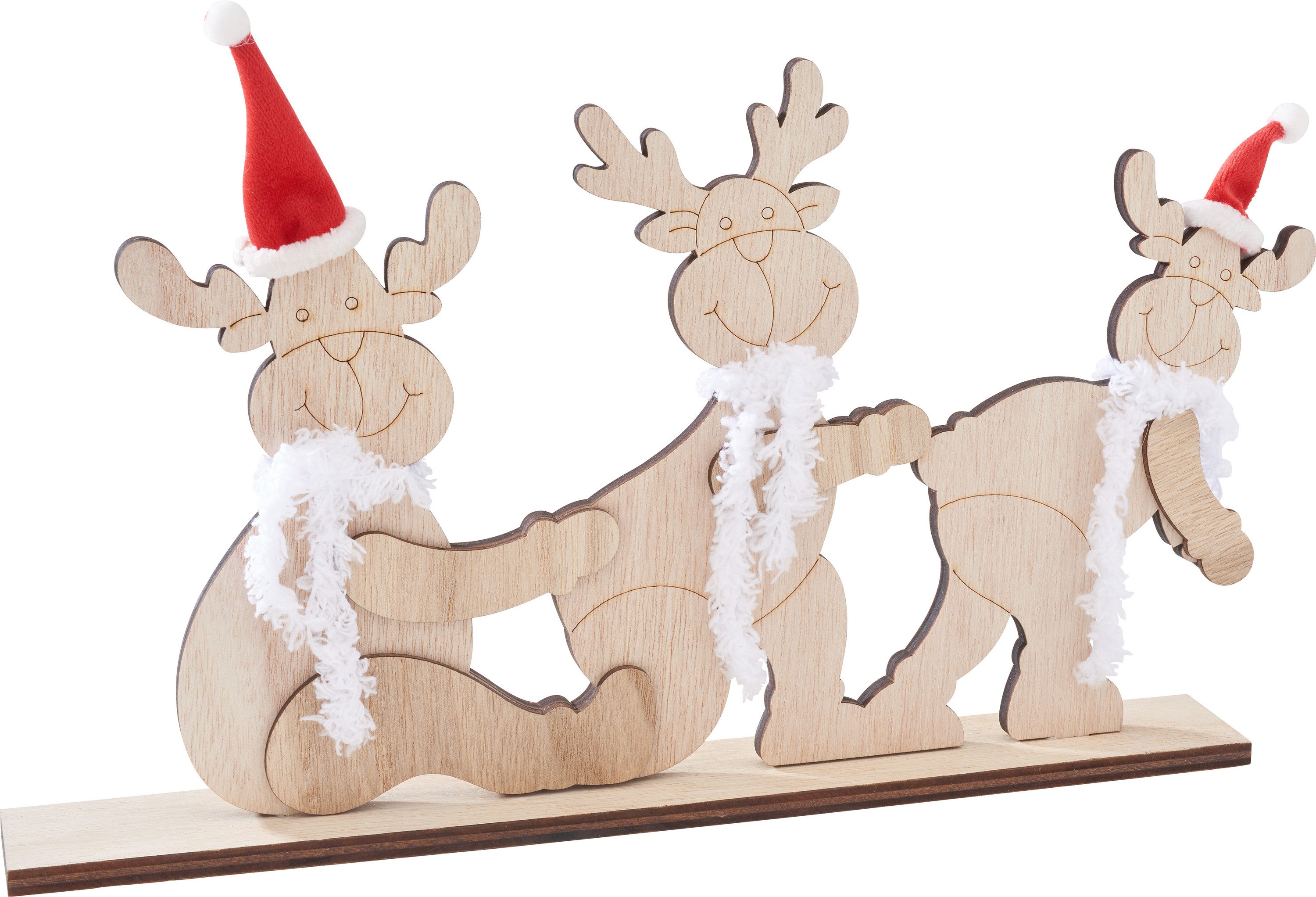 VBS Modellbausatz Elchtrio mit Mütze und Schal, 13-tlg.