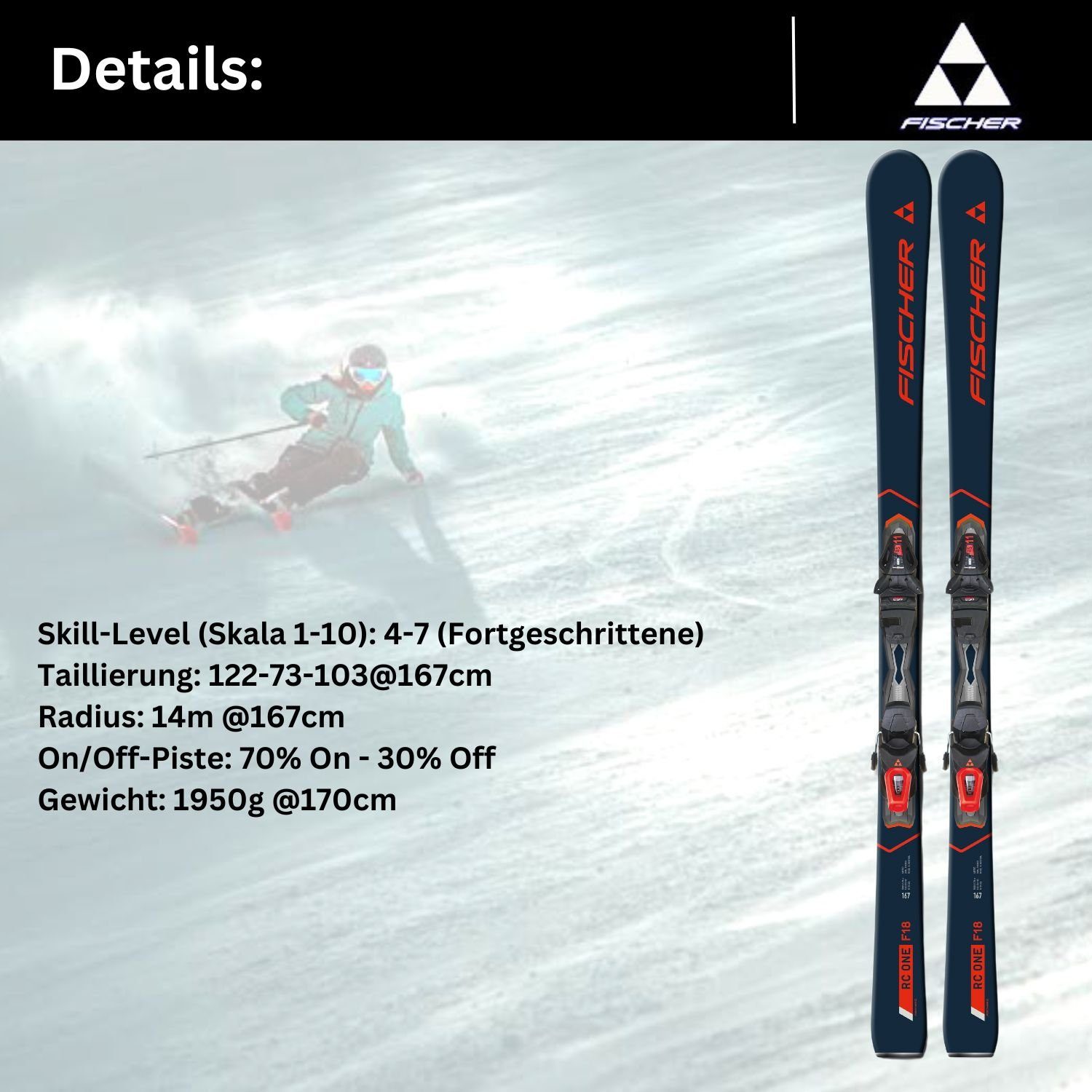 TPR + 2024 One Sports RS11 Ski, Ski PR Allmountain F18 RC Fischer Z3-11 Fischer Bindung