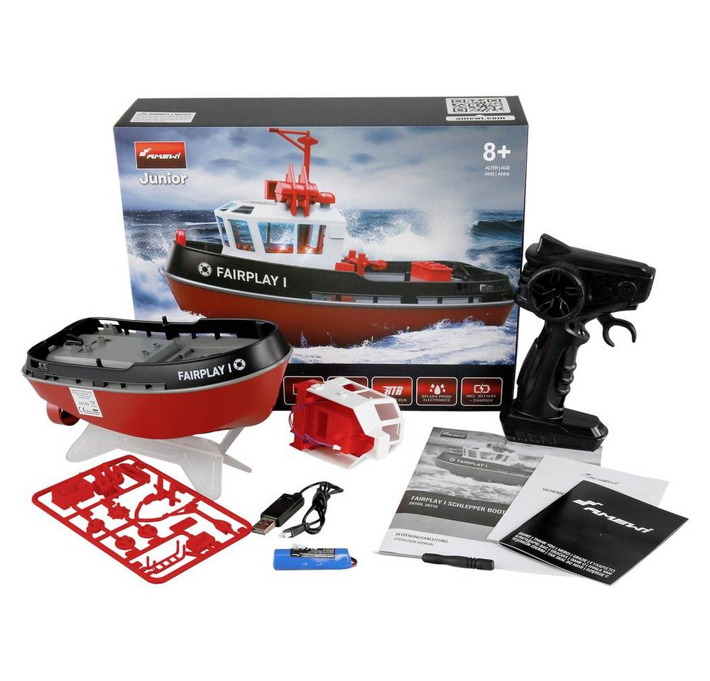 Thumbnail - Amewi RC-Boot Schlepper Boot 1:72 RTR