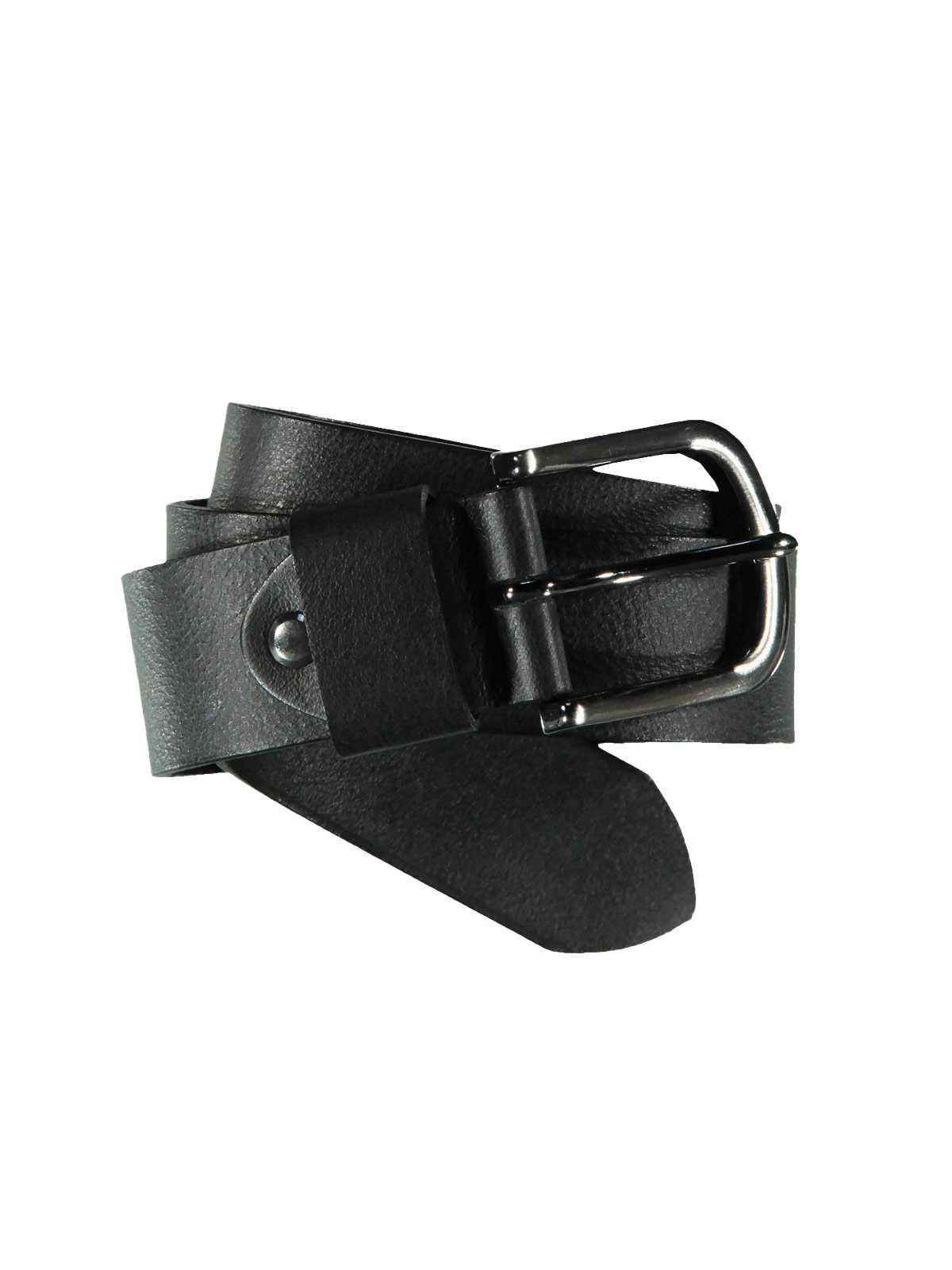 Ledergürtel Herren Ledergürtel sportiv, Schwarz