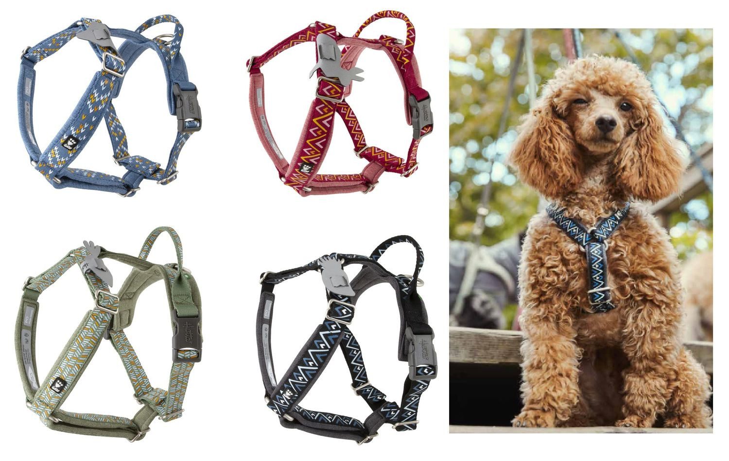 HURTTA Hunde-Geschirr Razzle-dazzle Y-Geschirr günstig online kaufen
