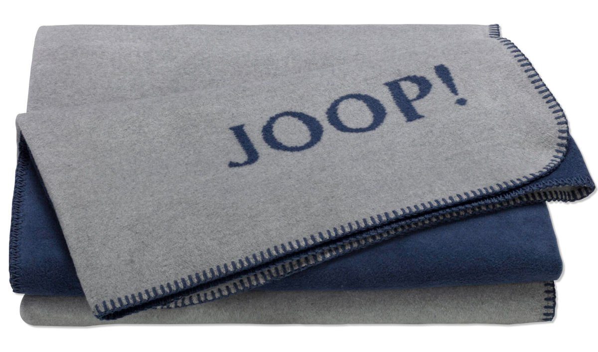 JOOP! Wohndecke in Made Joop!, Uni-Doubleface Germany Silber-Navy Wohndecke,