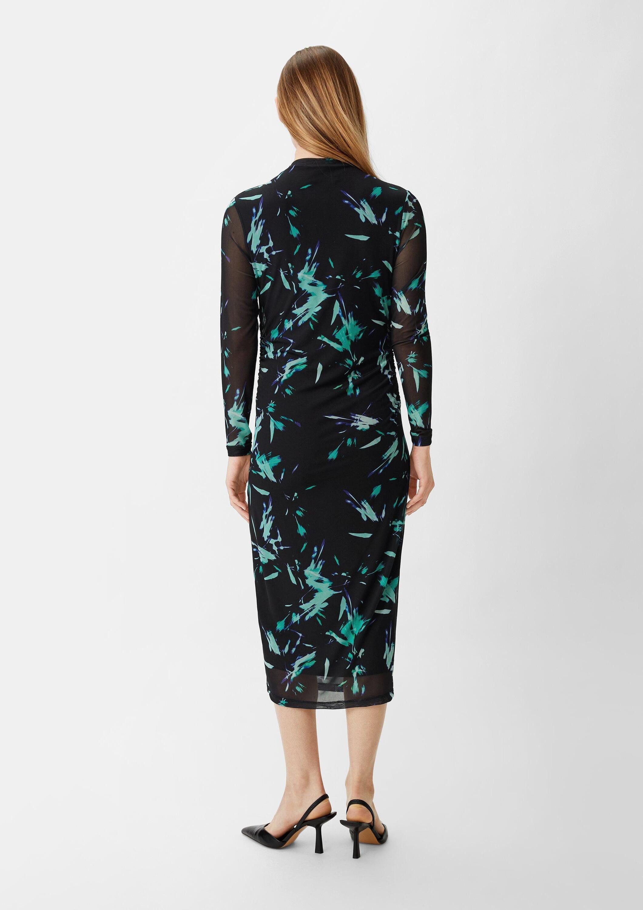 comma Midikleid Kleid Kleid mit Viskosefutter