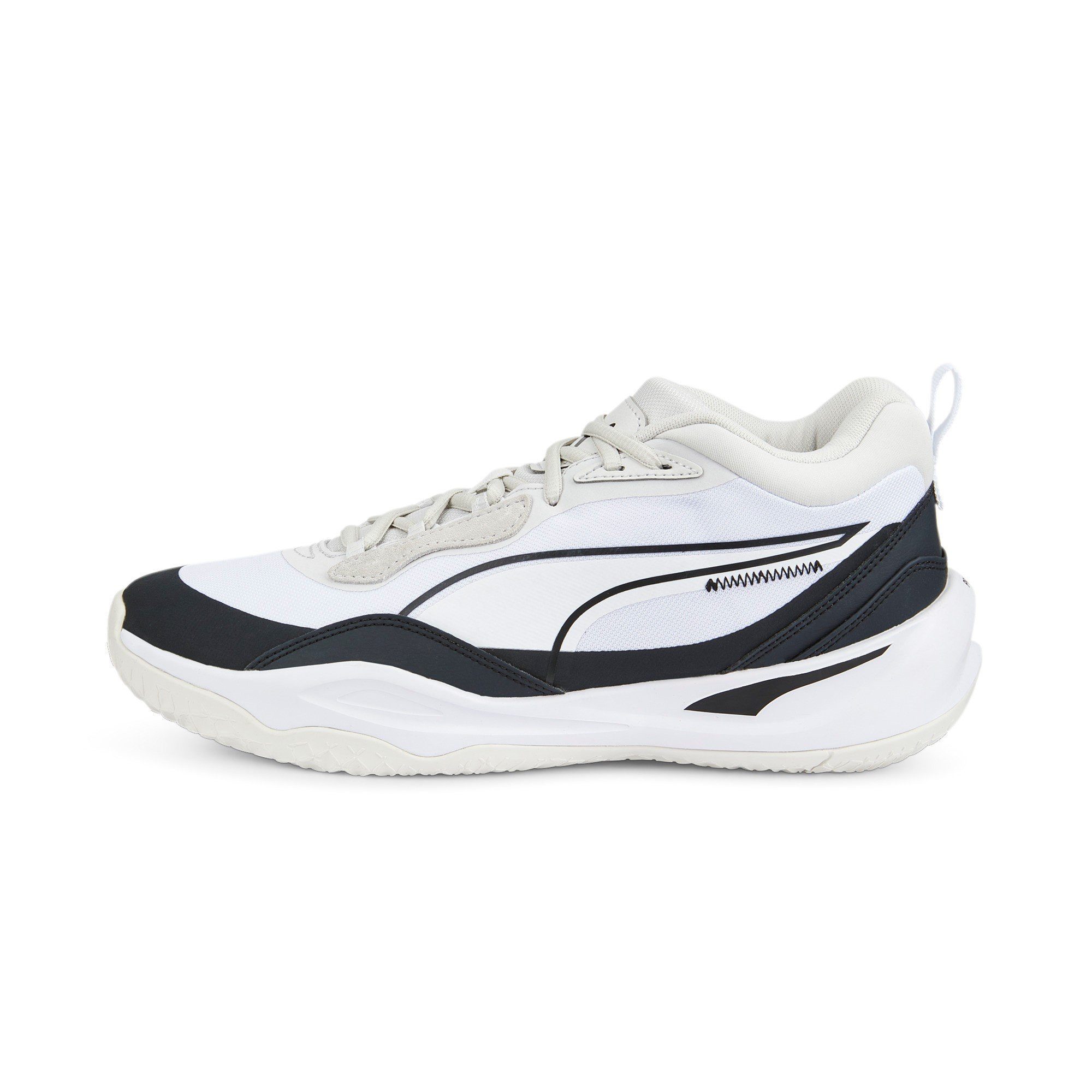PUMA Hallen-Indoorschuhe Playmaker Pro weiss/schwarz Herren Badmintonschuh