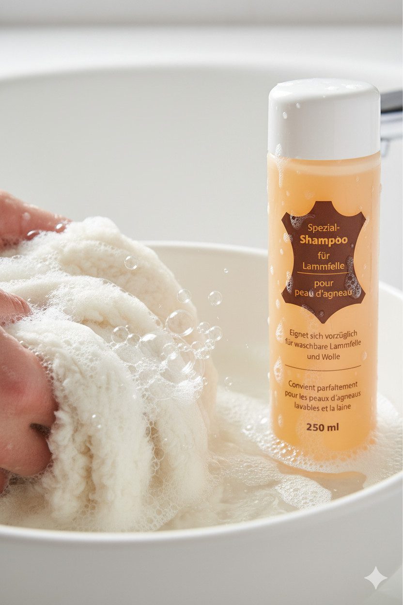 LIRA Deko Spezial Waschmittel für Lammfelle und Wolle - Shampoo 250 ml flüssig Wollwaschmittel (1x250 ml Flasche 250 ml, flüssig, umweltschonend, umweltfreundlich)
