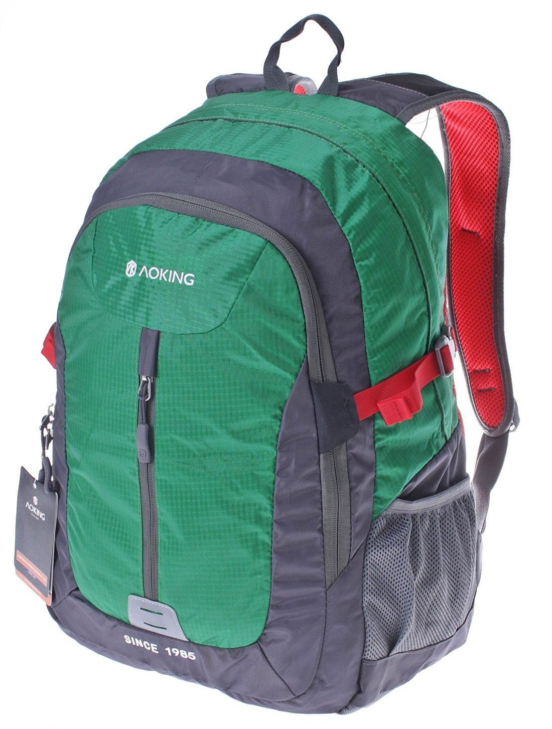 Aoking Laptoprucksack ֎ Rucksack Schulrucksack Sportrucksack Sportrucksack Ranzen (JN-47145-Grün), Rucksack (15 Zoll Laptopfach) Freizeit Reise Sport Arbeit Schule Uni