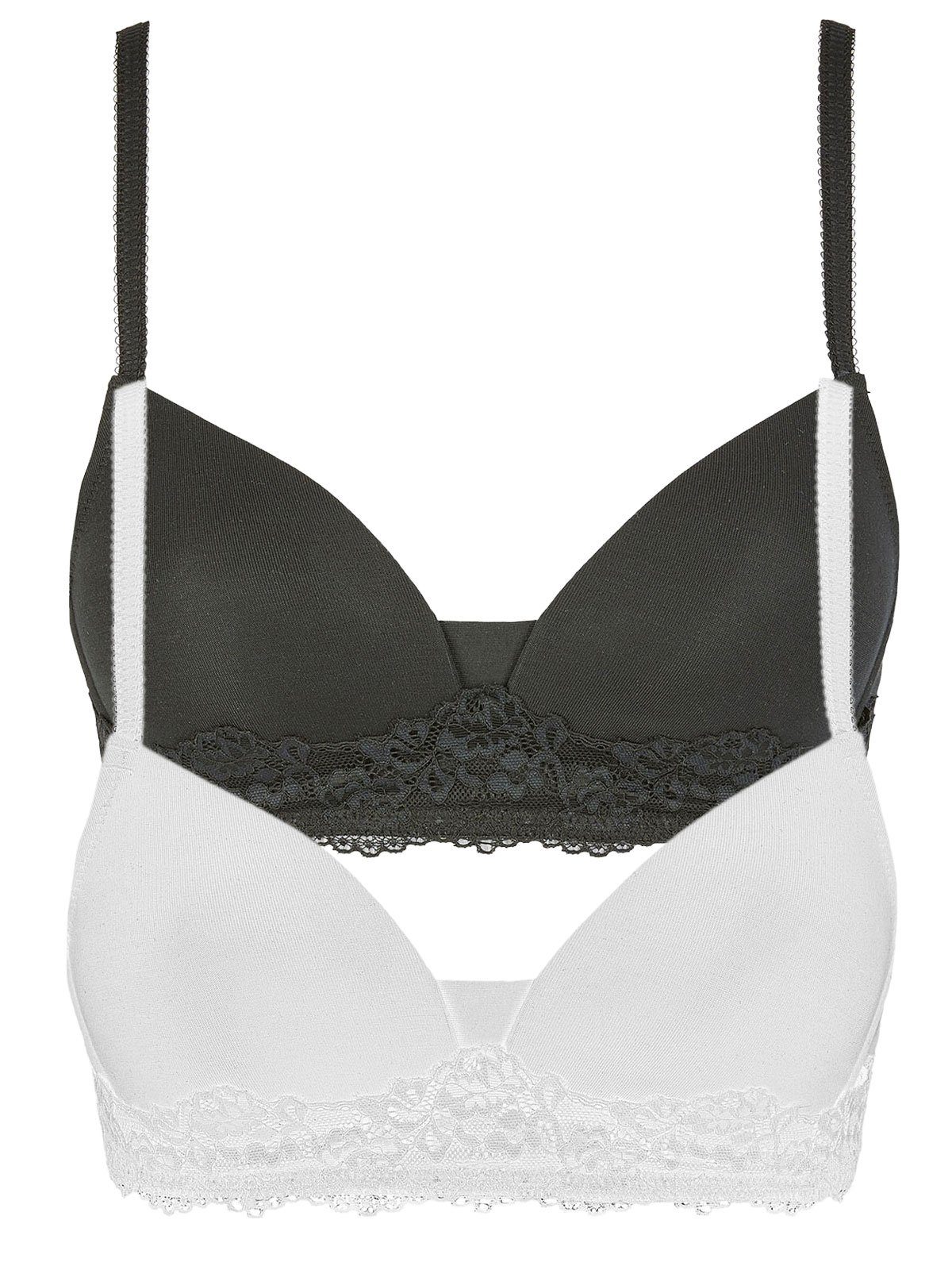 Set: Bügelloser BH 2er Pack Soft BH Romance