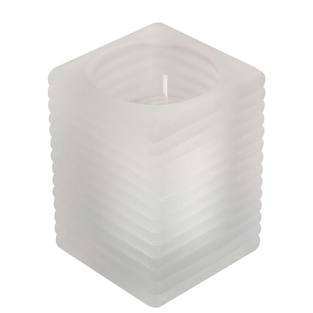 Glas Cubelight Relight Refill Kerzenhalter Kerzen Kerzenständer St) Spaas (1 Frostig/Milchig
